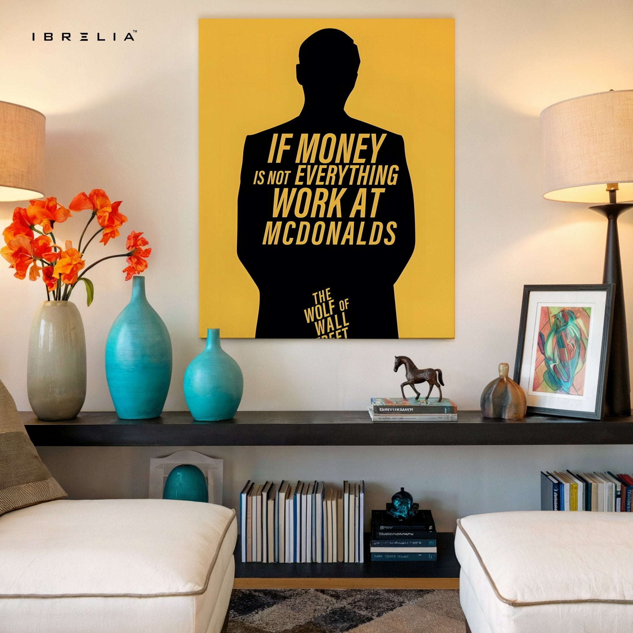 The Wolf of Wall Street Wall Art – Money Quote Edition | IBRELIA™ - IBRELIA