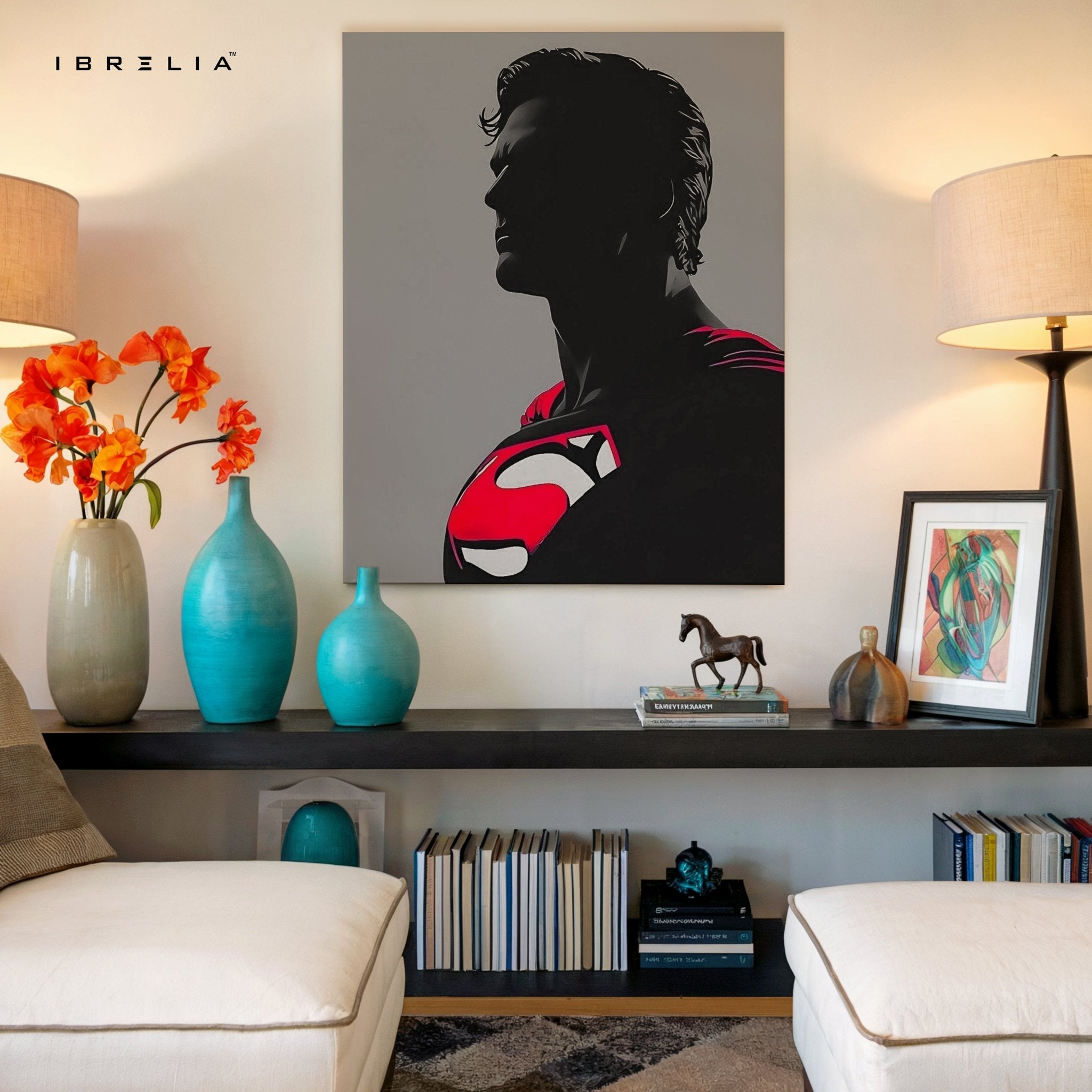 Superman Silhouette Wall Frame | 4K Ultra Wrap Frame Wall Art in Pakistan | IBRELIA™ - IBRELIA