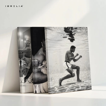 Muhammad Ali Legendary Boxing Moments 3 Panel 4K Ultra HD Wall Art in Pakistan | IBRELIA™ IBRELIA