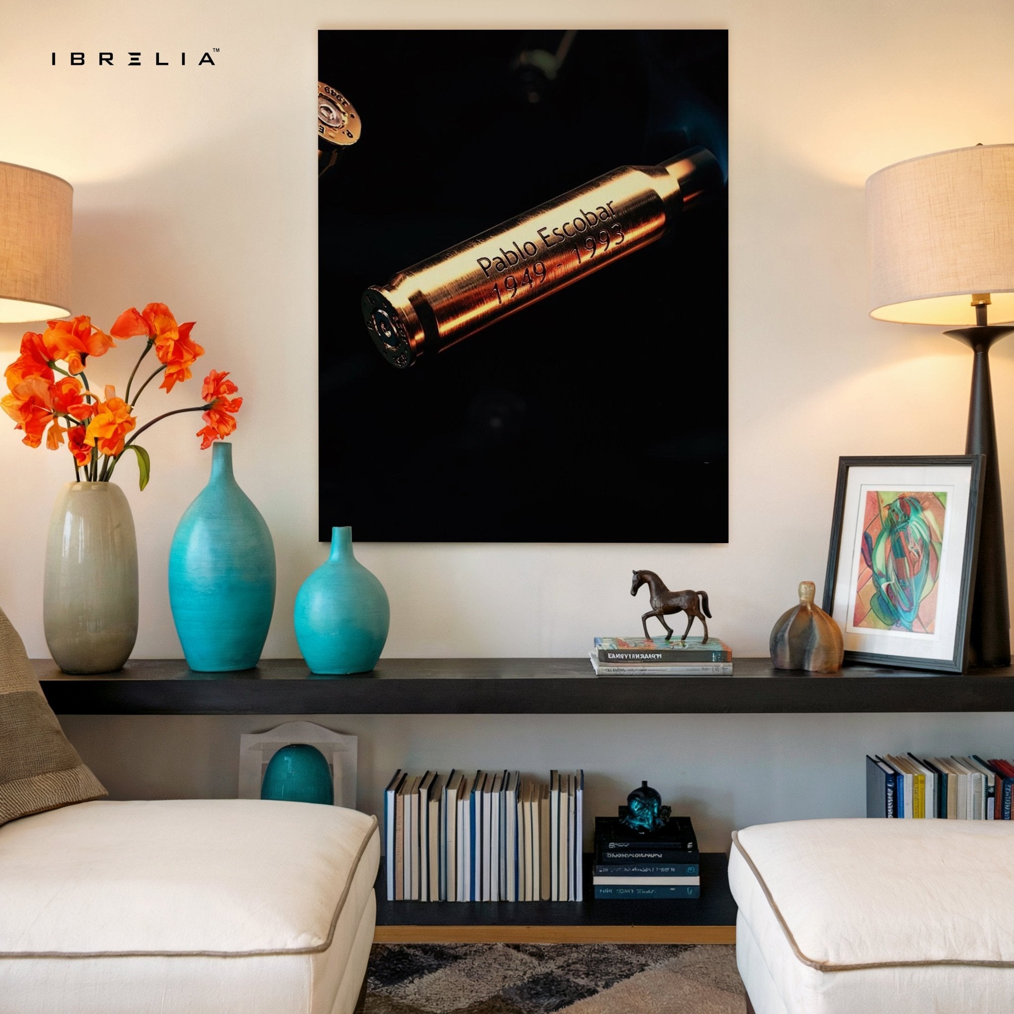 Pablo Escobar Bullet Shell Wall Frame | 4K Ultra Wrap Frame Wall Art in Pakistan | IBRELIA™ - IBRELIA