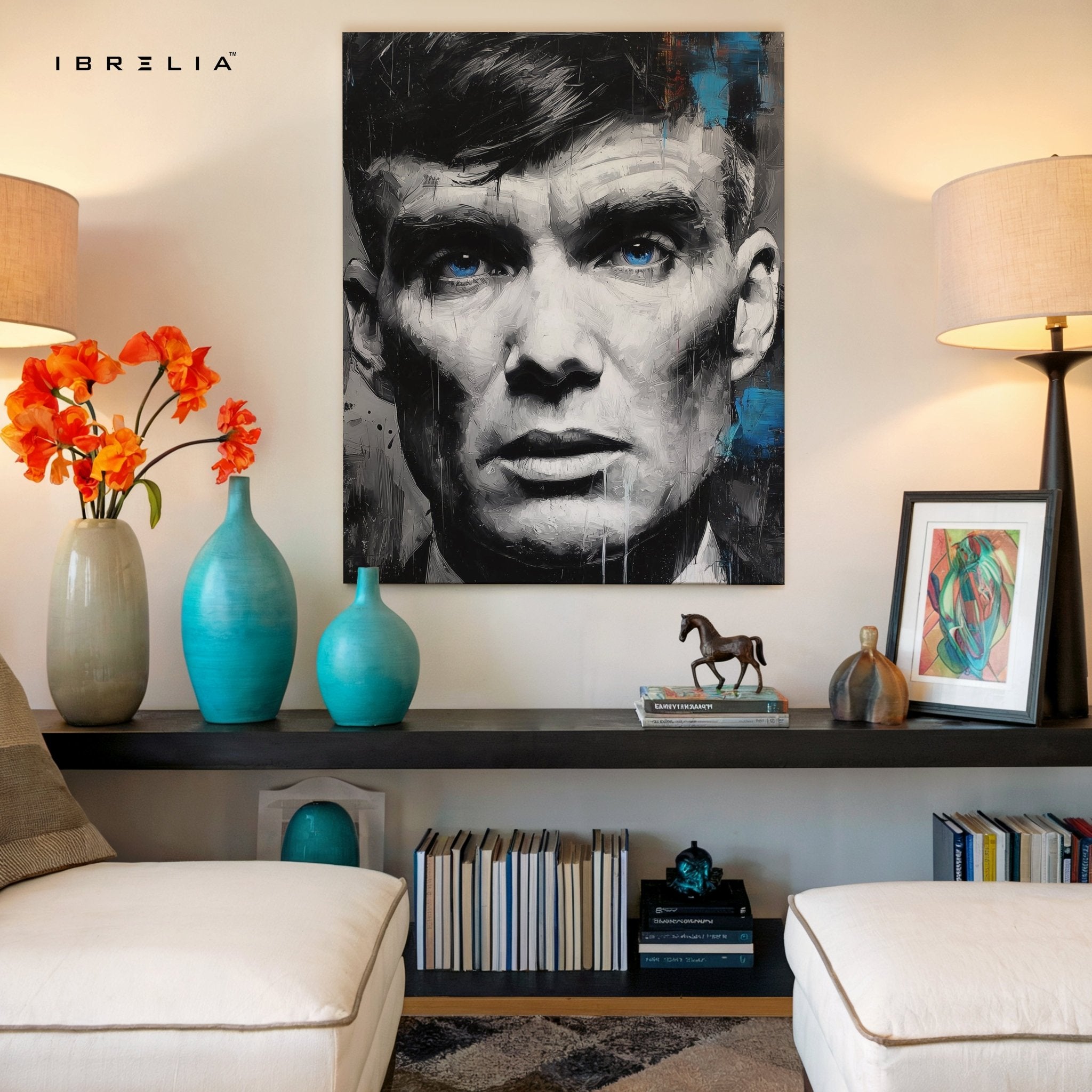 Thomas Shelby Blue Eyes Wall Frame | 4K Ultra Wrap Frame Wall Art in Pakistan | IBRELIA™ - IBRELIA