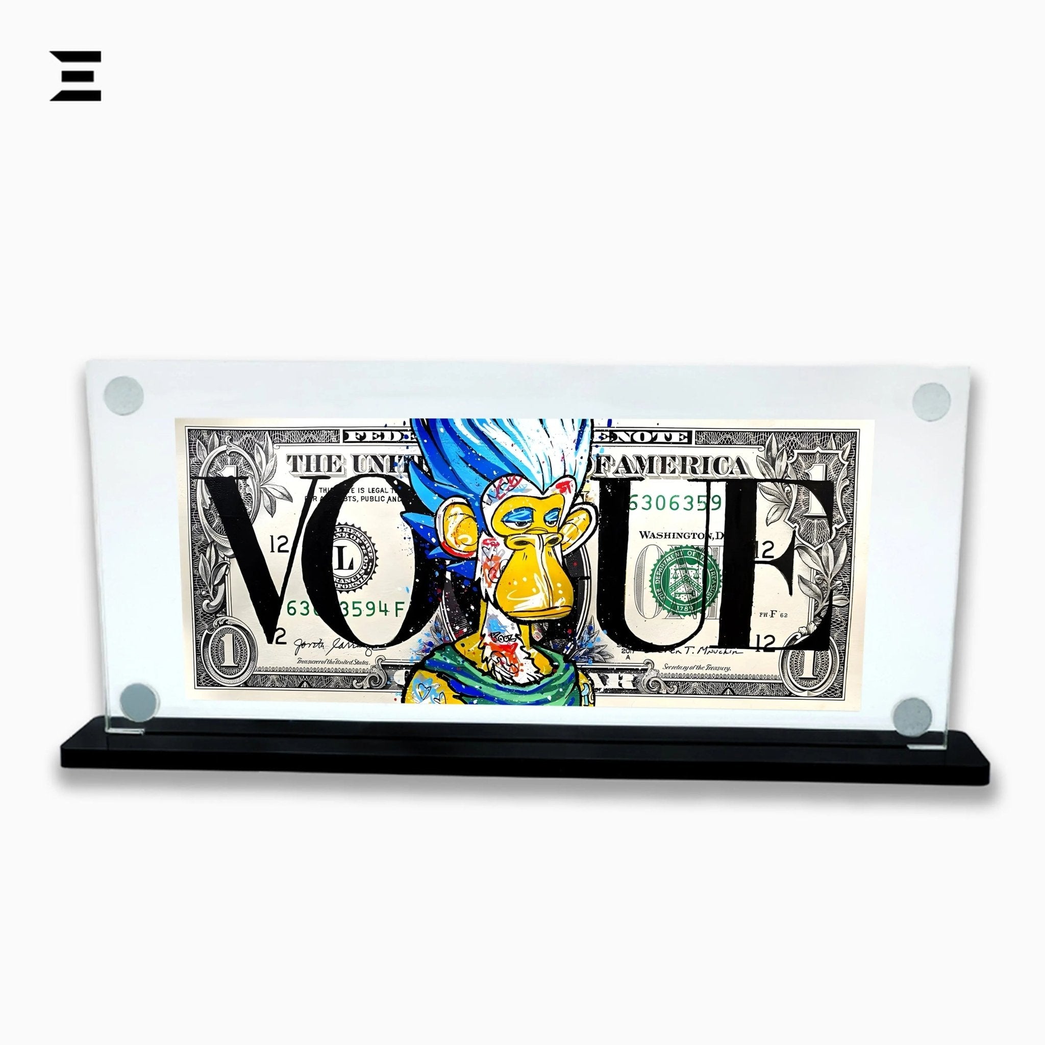 Benjamin Franklin Art, Graffiti Dollar Frame, $100 Dollar Pop Art, Franklin Graffiti Print, Premium Acrylic Frame, Street Art Collectibles, Urban Pop Art Frame - IBRELIA