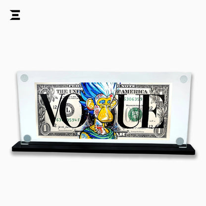 Benjamin Franklin Art, Graffiti Dollar Frame, $100 Dollar Pop Art, Franklin Graffiti Print, Premium Acrylic Frame, Street Art Collectibles, Urban Pop Art Frame - IBRELIA