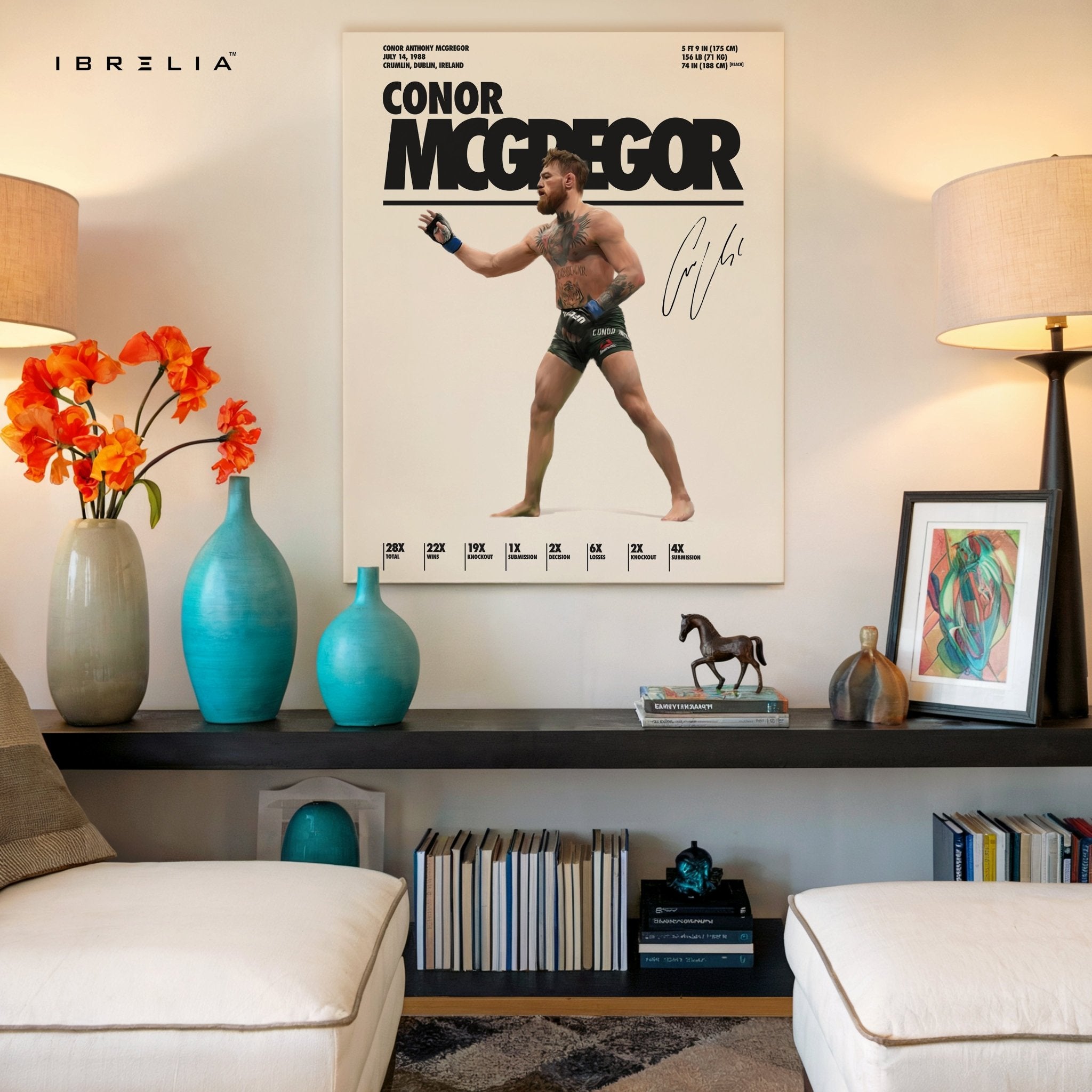 Conor McGregor UFC Champion – 4K Ultra Wrap Frame Wall Art in Pakistan | IBRELIA™ - IBRELIA