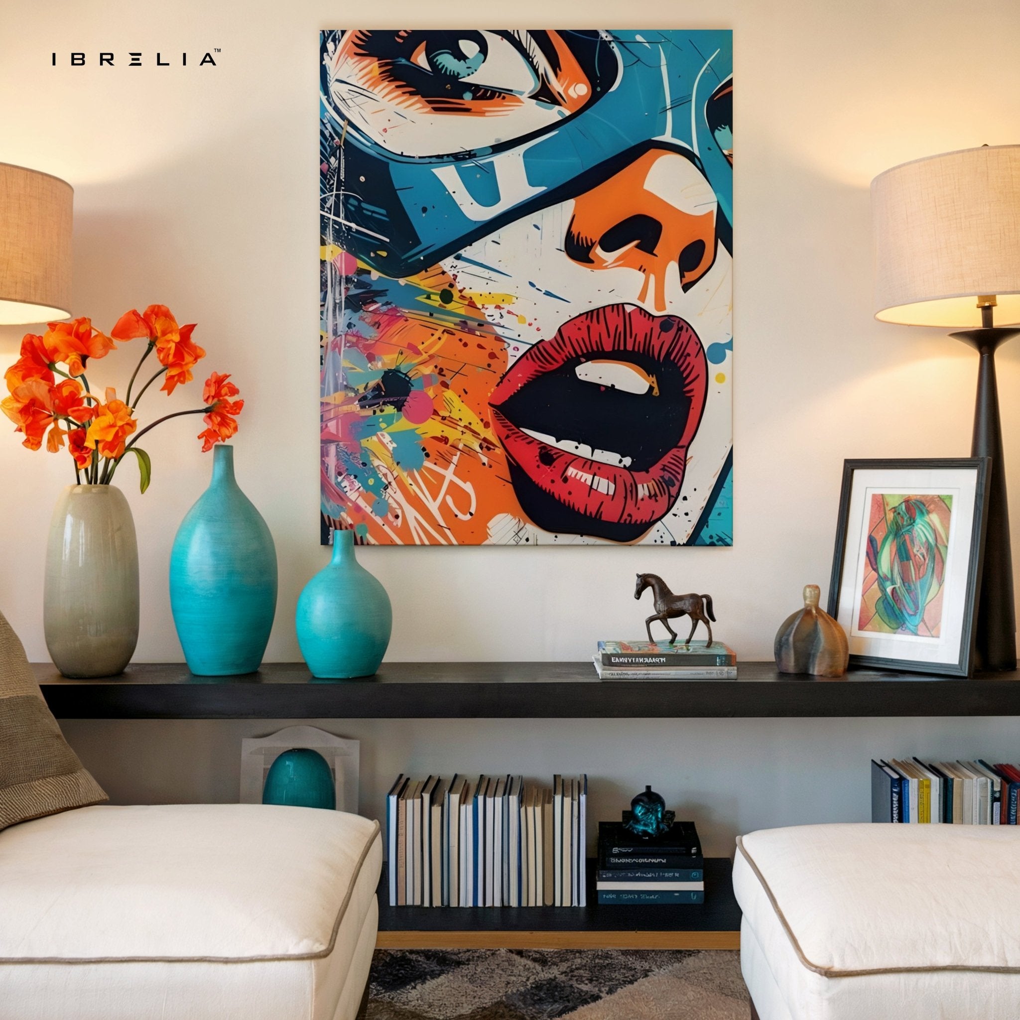 Captain America “Graffiti Pop” Wall Frame | 4K Ultra Wrap Frame Wall Art in Pakistan | IBRELIA™