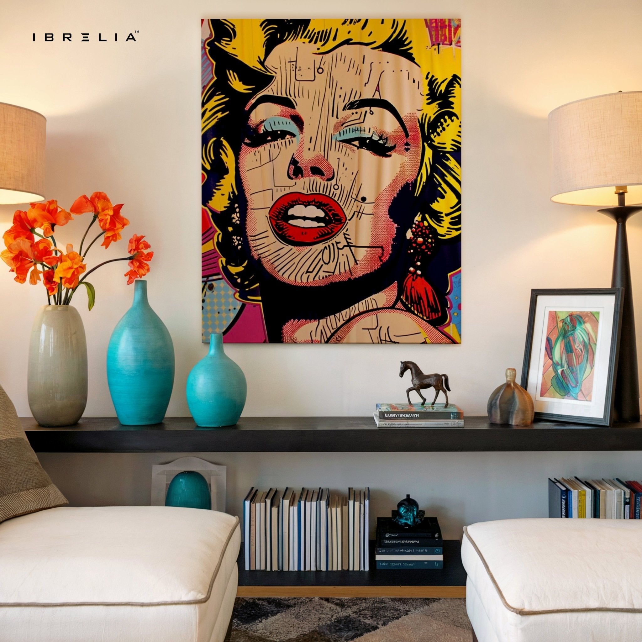 Marilyn Monroe Pop Art Wall Frame | 4K Ultra Wrap Frame Wall Art in Pakistan | IBRELIA™