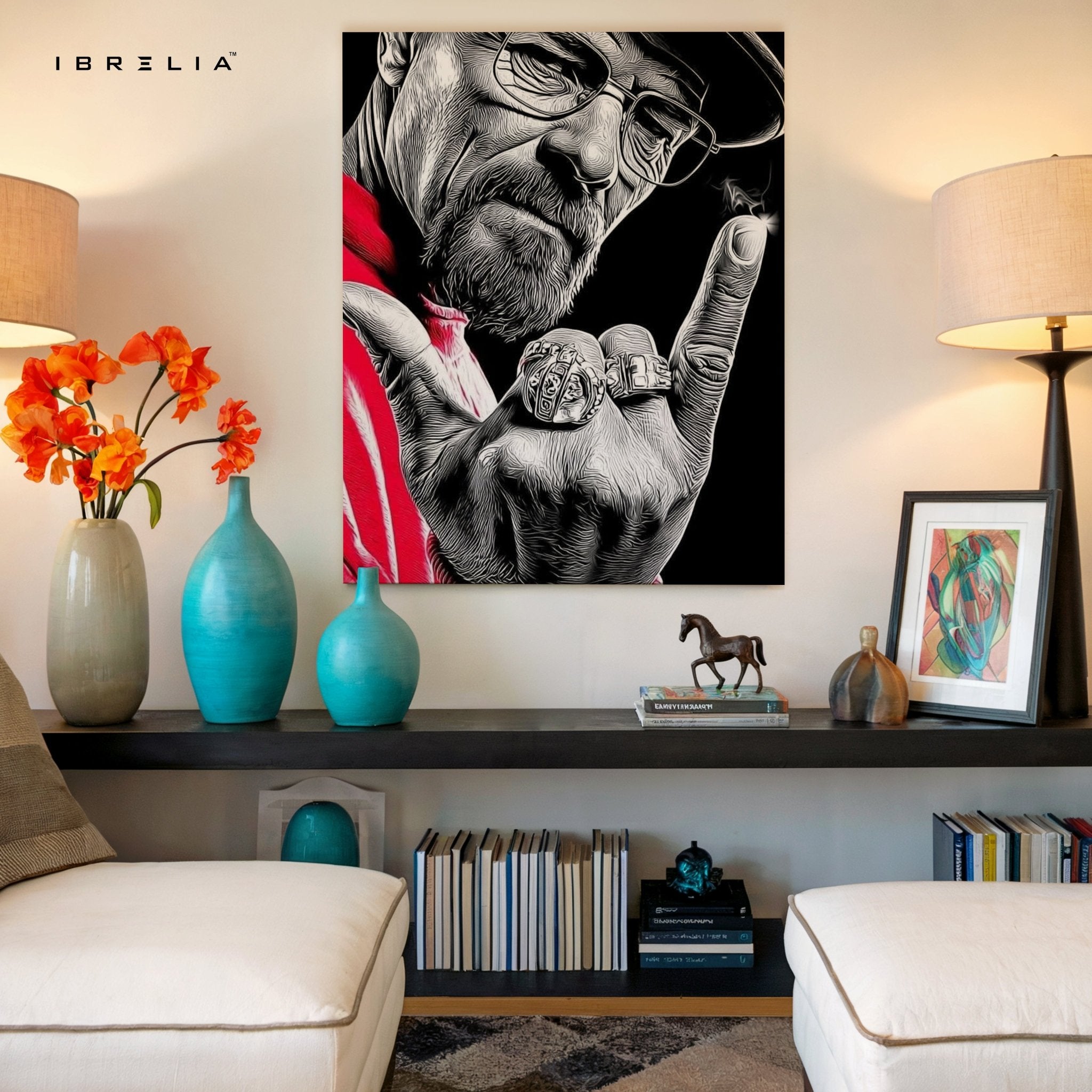 Walter White Graffiti Power Wall Frame | 4K Ultra Wrap Frame Wall Art in Pakistan | IBRELIA™