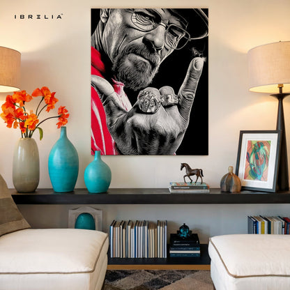 Walter White Graffiti Power Wall Frame | 4K Ultra Wrap Frame Wall Art in Pakistan | IBRELIA™ - IBRELIA