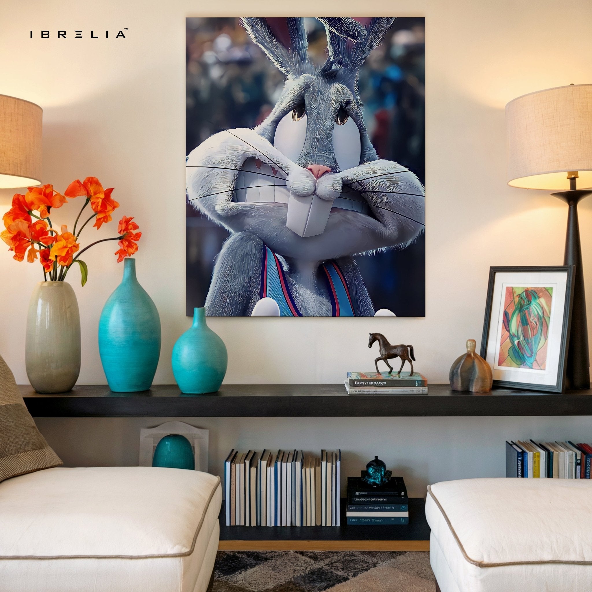 Bugs Bunny Space Jam Wall Frame | 4K Ultra Wrap Frame Wall Art in Pakistan | IBRELIA™ - IBRELIA
