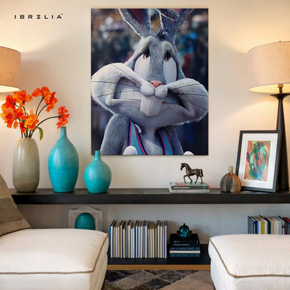 Bugs Bunny Space Jam Wall Frame | 4K Ultra Wrap Frame Wall Art in Pakistan | IBRELIA™ - IBRELIA