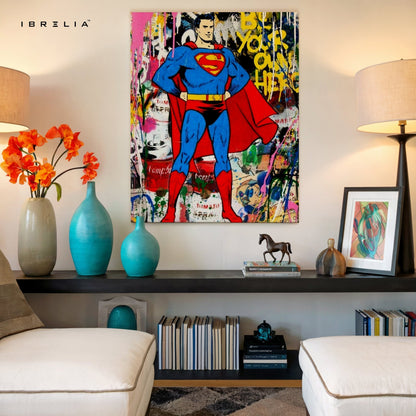 Superman “Be Your Own Hero” Wall Frame | 4K Ultra Wrap Frame Wall Art in Pakistan | IBRELIA™ - IBRELIA