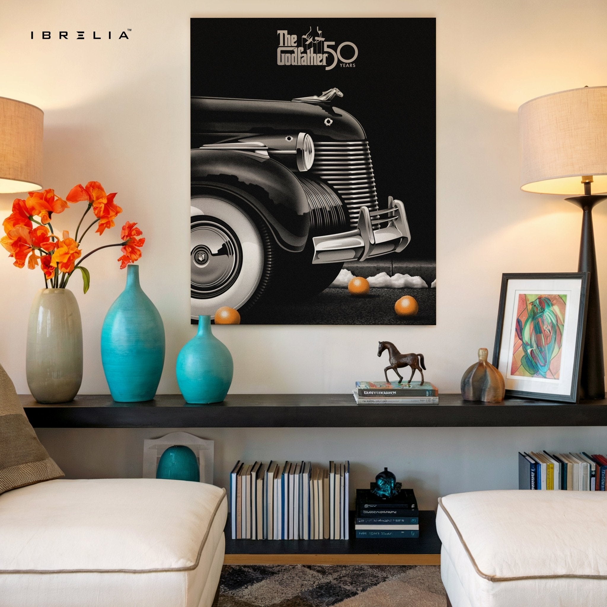 The Godfather 50th Anniversary – Classic Car Edition 4K Ultra Wrap Frame Wall Art in Pakistan | IBRELIA™ - IBRELIA
