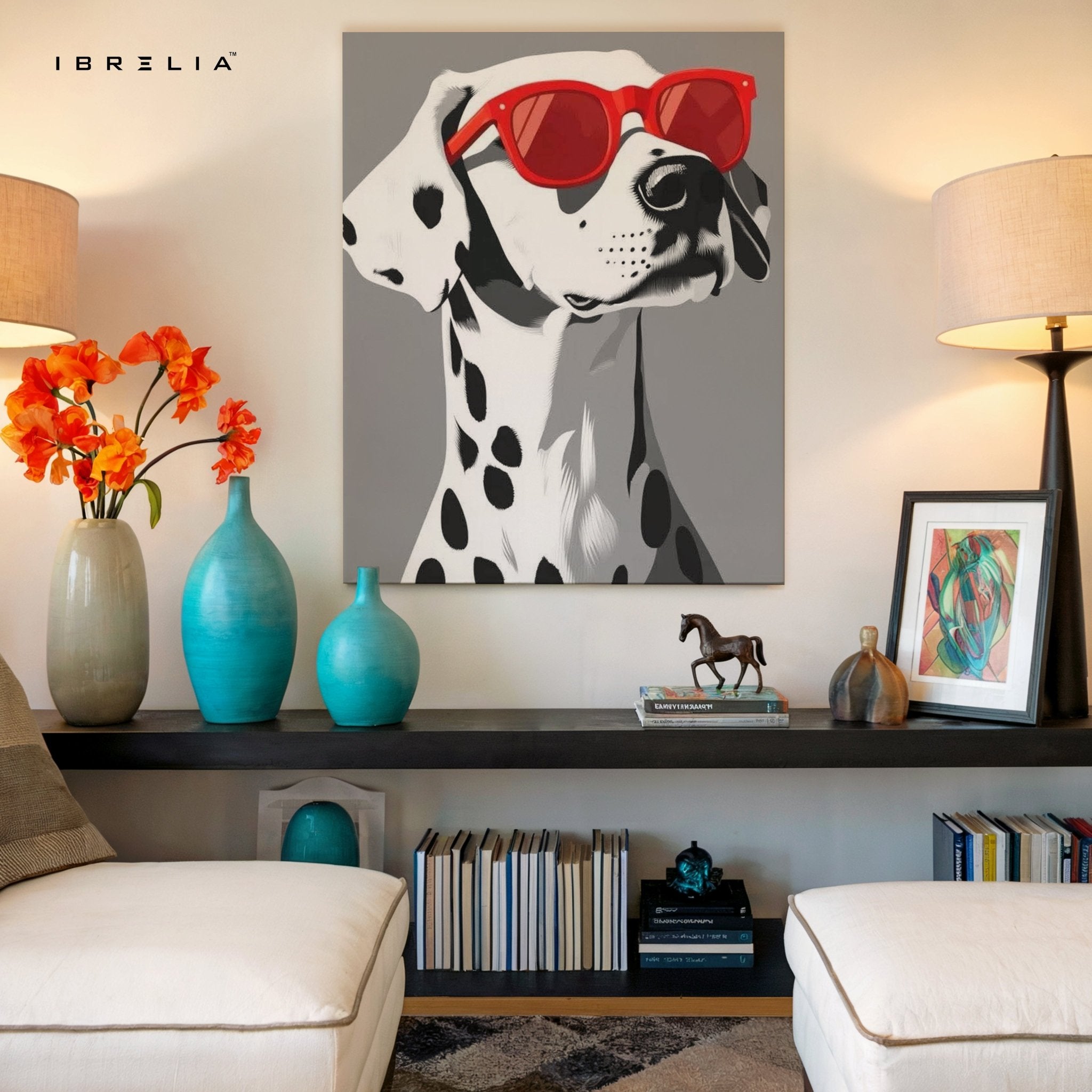 Dalmatian Cool Shades Wall Frame | 4K Ultra Wrap Frame Wall Art in Pakistan | IBRELIA™