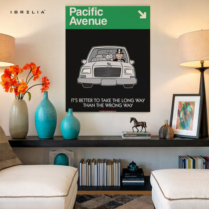 Monopoly “Pacific Avenue” Wall Art – Luxury Motivational Edition | IBRELIA™ - IBRELIA