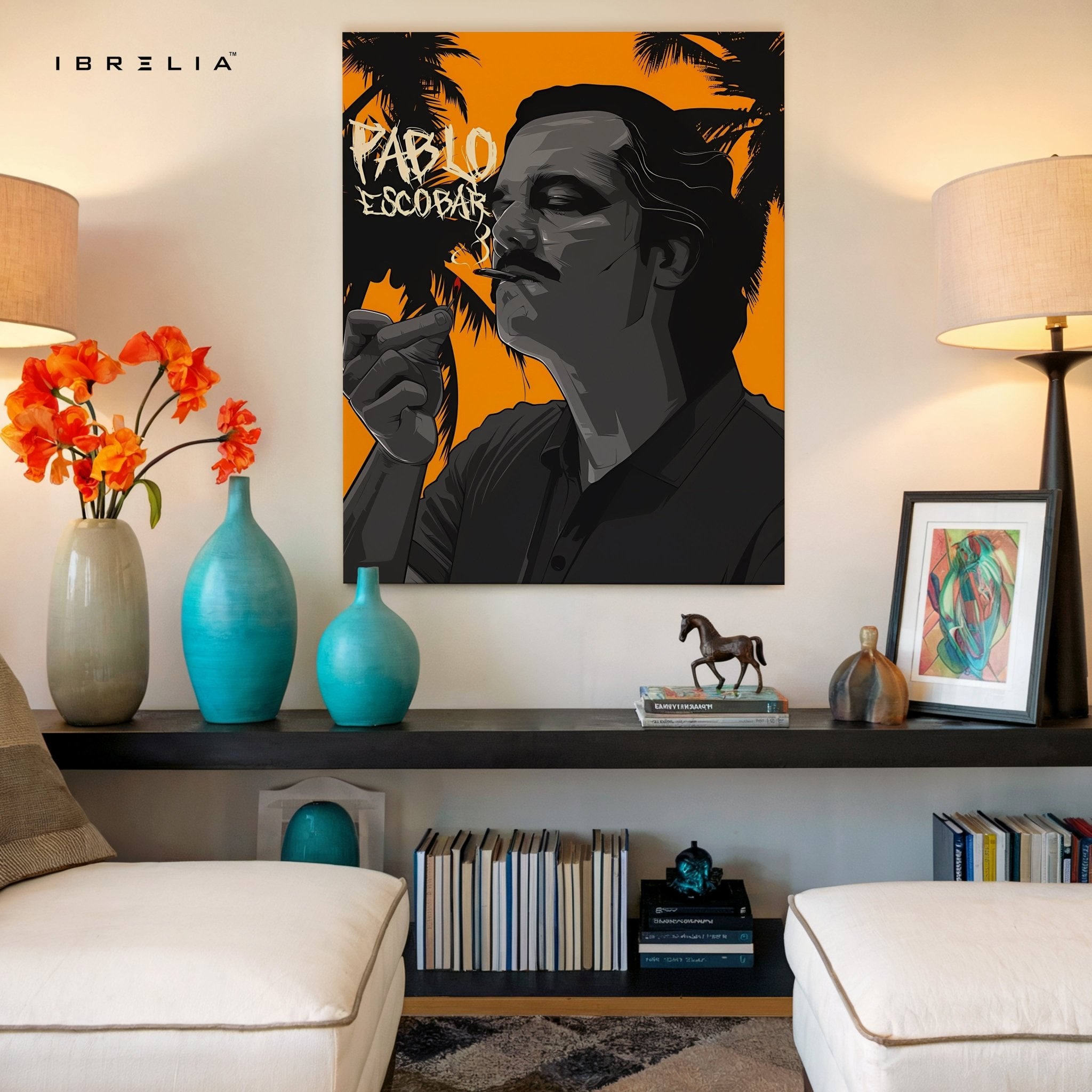 Pablo Escobar – Narcos - Inspired Wall Frame | 4K Ultra Wrap Frame Wall Art in Pakistan | IBRELIA™ - IBRELIA