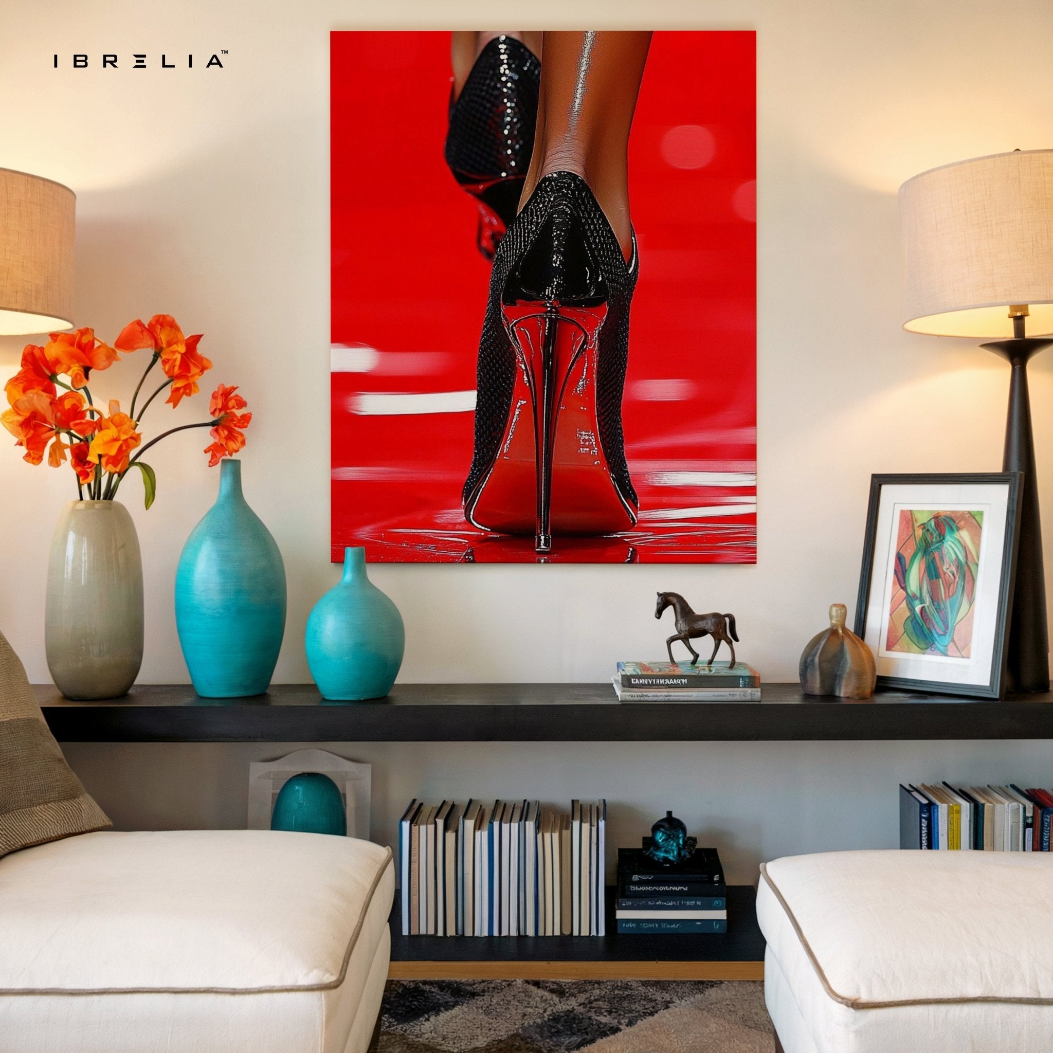 Red Stilettos Wall Frame | 4K Ultra Wrap Frame Wall Art in Pakistan | IBRELIA™ - IBRELIA