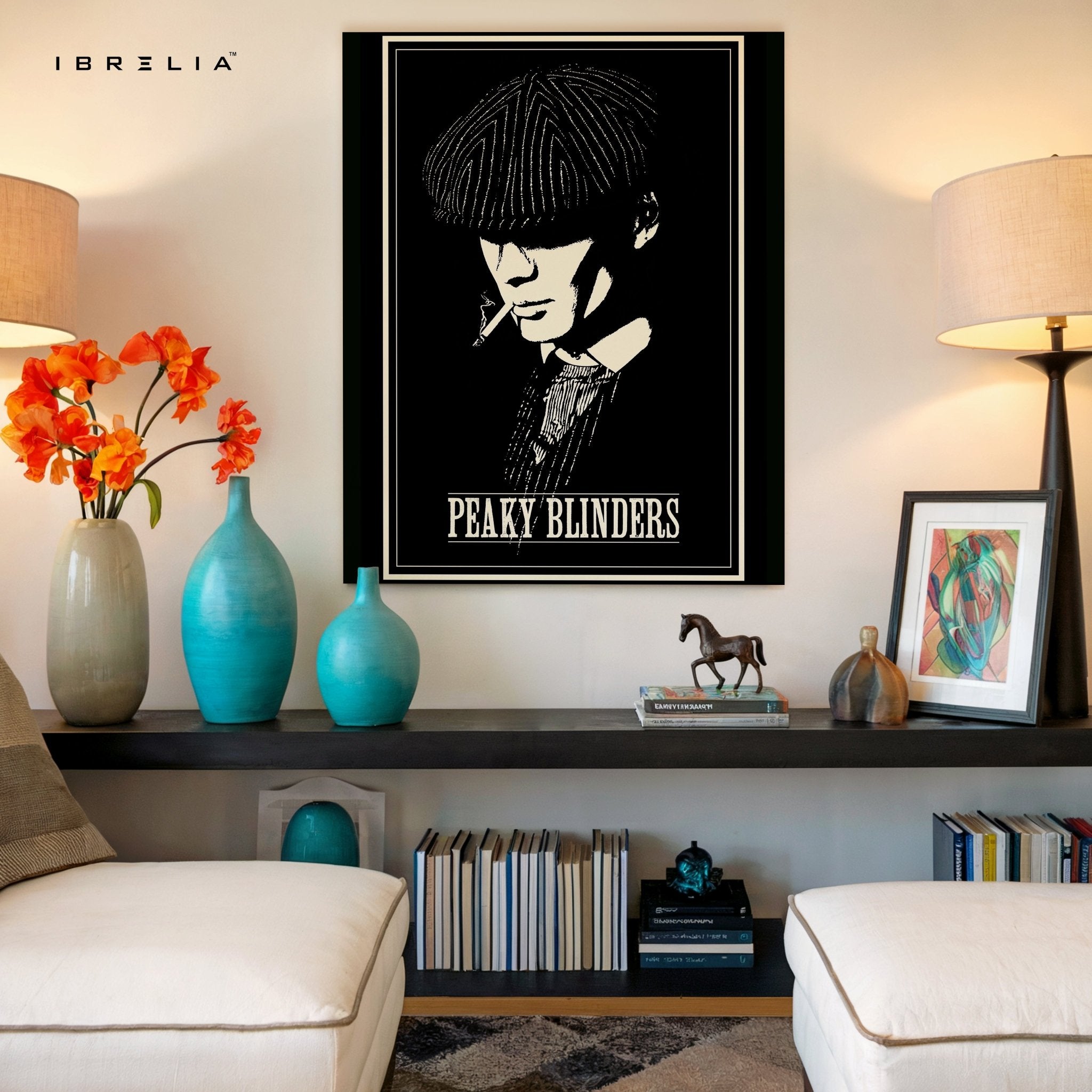 Peaky Blinders “Thomas Shelby” Noir Edition – 4K Ultra Wrap Frame Wall Art in Pakistan | IBRELIA™ - IBRELIA