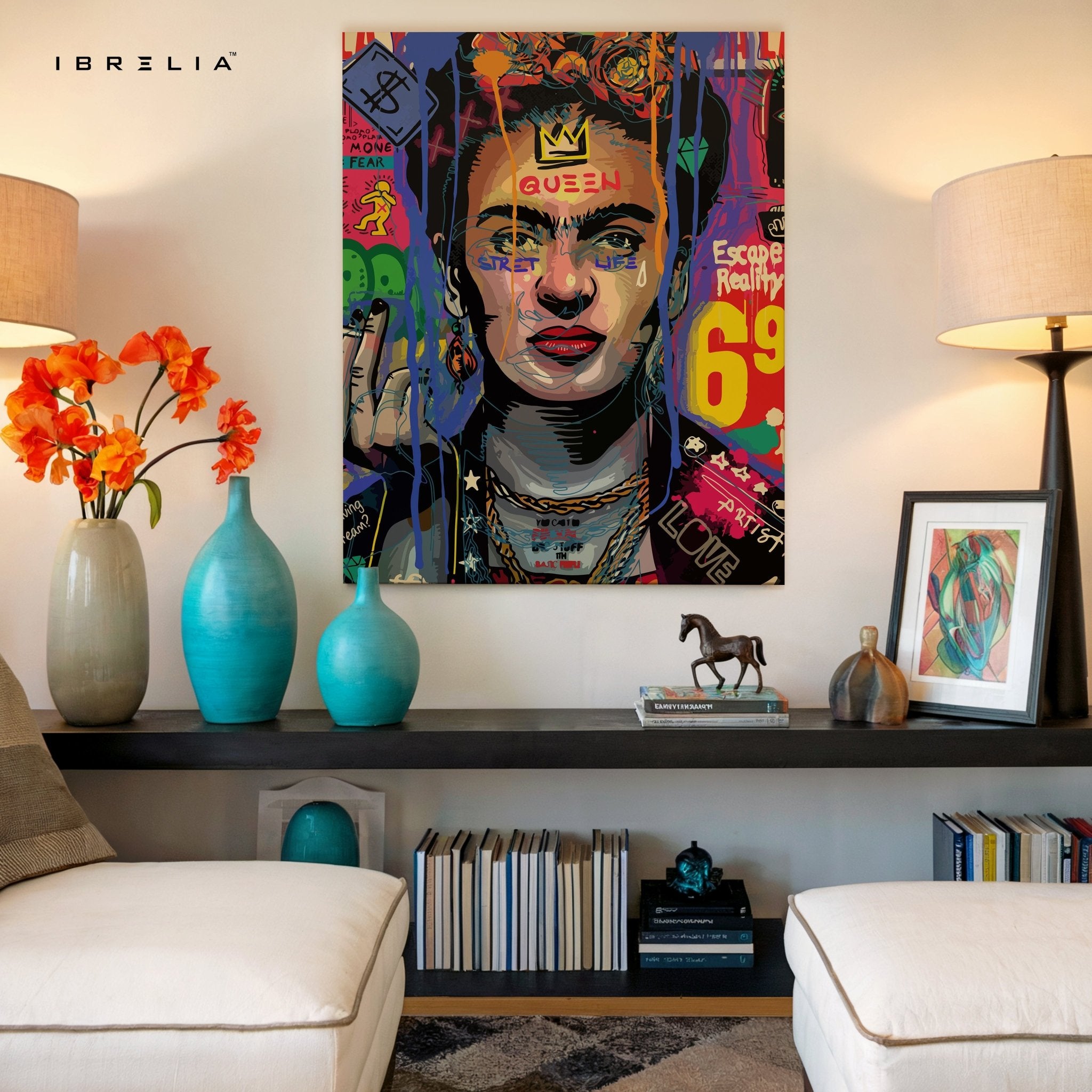 Frida Street Queen – 4K Ultra Wrap Frame Wall Art in Pakistan | IBRELIA™ - IBRELIA