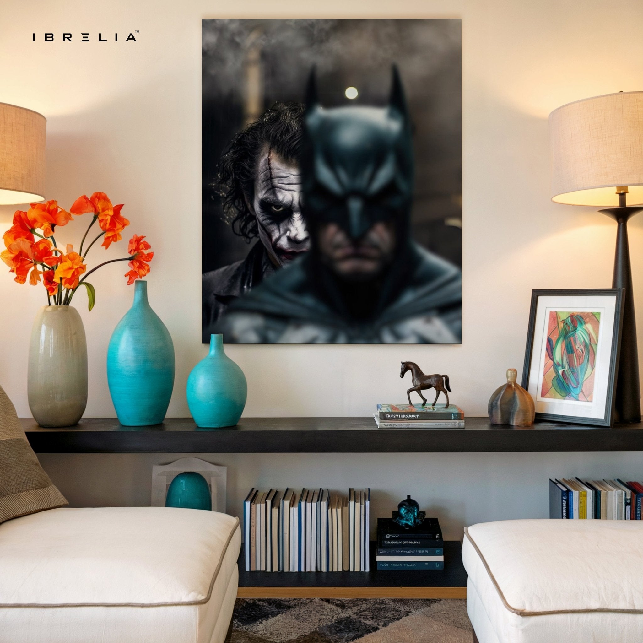 Batman vs Joker Wall Frame | 4K Ultra Wrap Frame Wall Art in Pakistan | IBRELIA™ - IBRELIA
