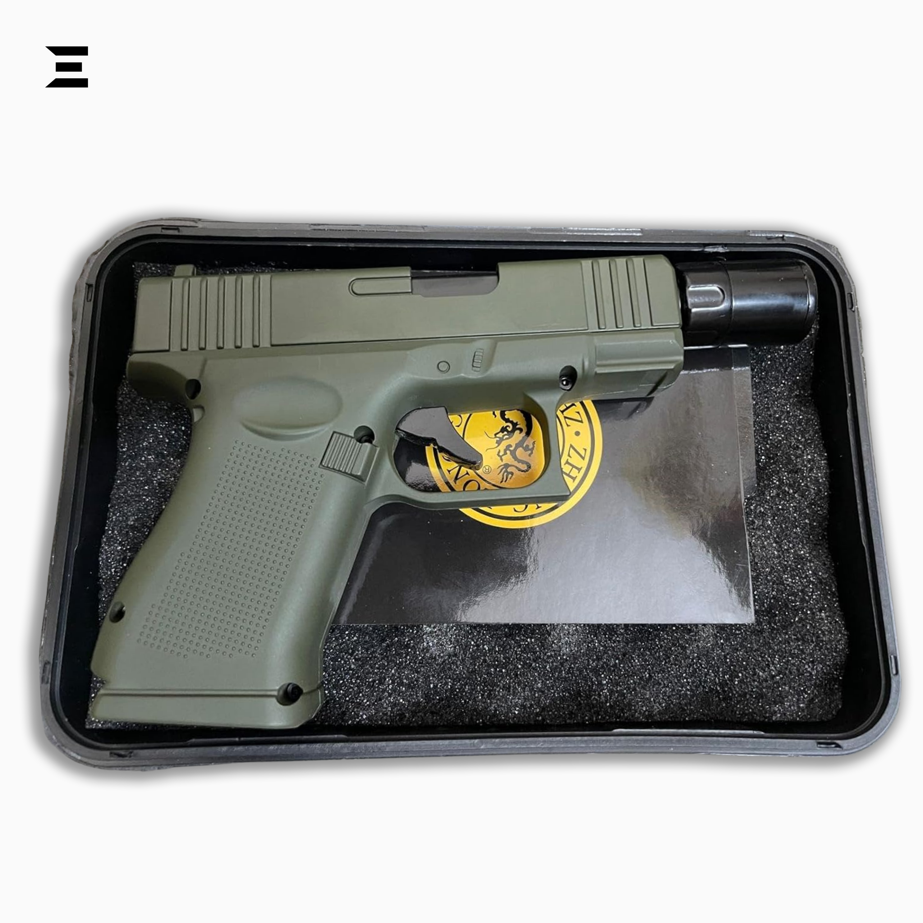 Glock Jet Flame Lighter with Detachable Muzzle – Windproof Refillable Butane Lighter IBRELIA