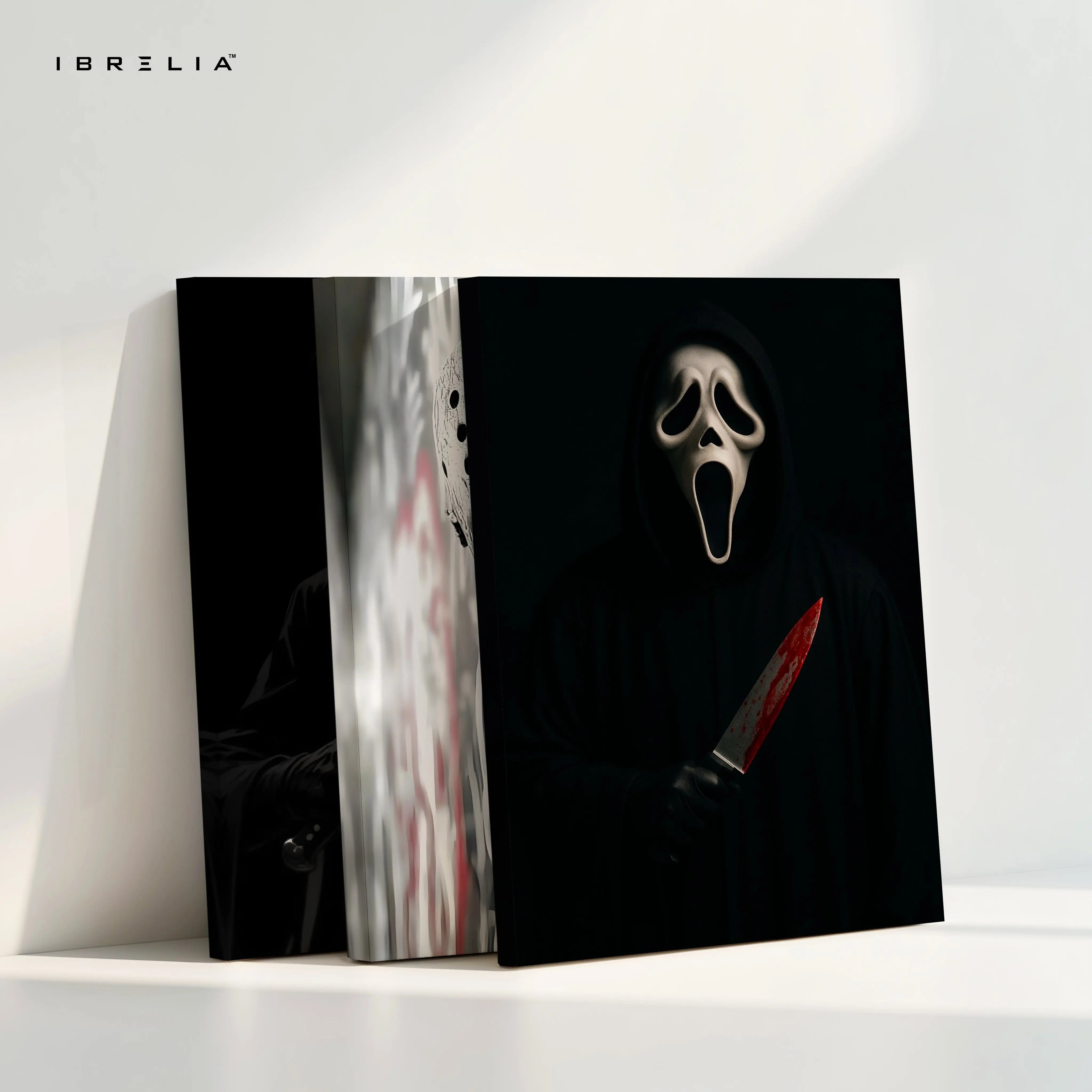 Horror Slasher Icons 3 Panel 4K Ultra HD Wall Art in Pakistan | IBRELIA™ IBRELIA