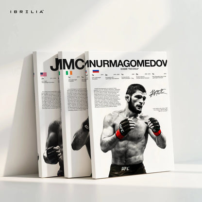 Khabib Nurmagomedov McGregor Jon Jones UFC Legends 3 Panel 4K Ultra HD Wall Art in Pakistan | IBRELIA™ IBRELIA