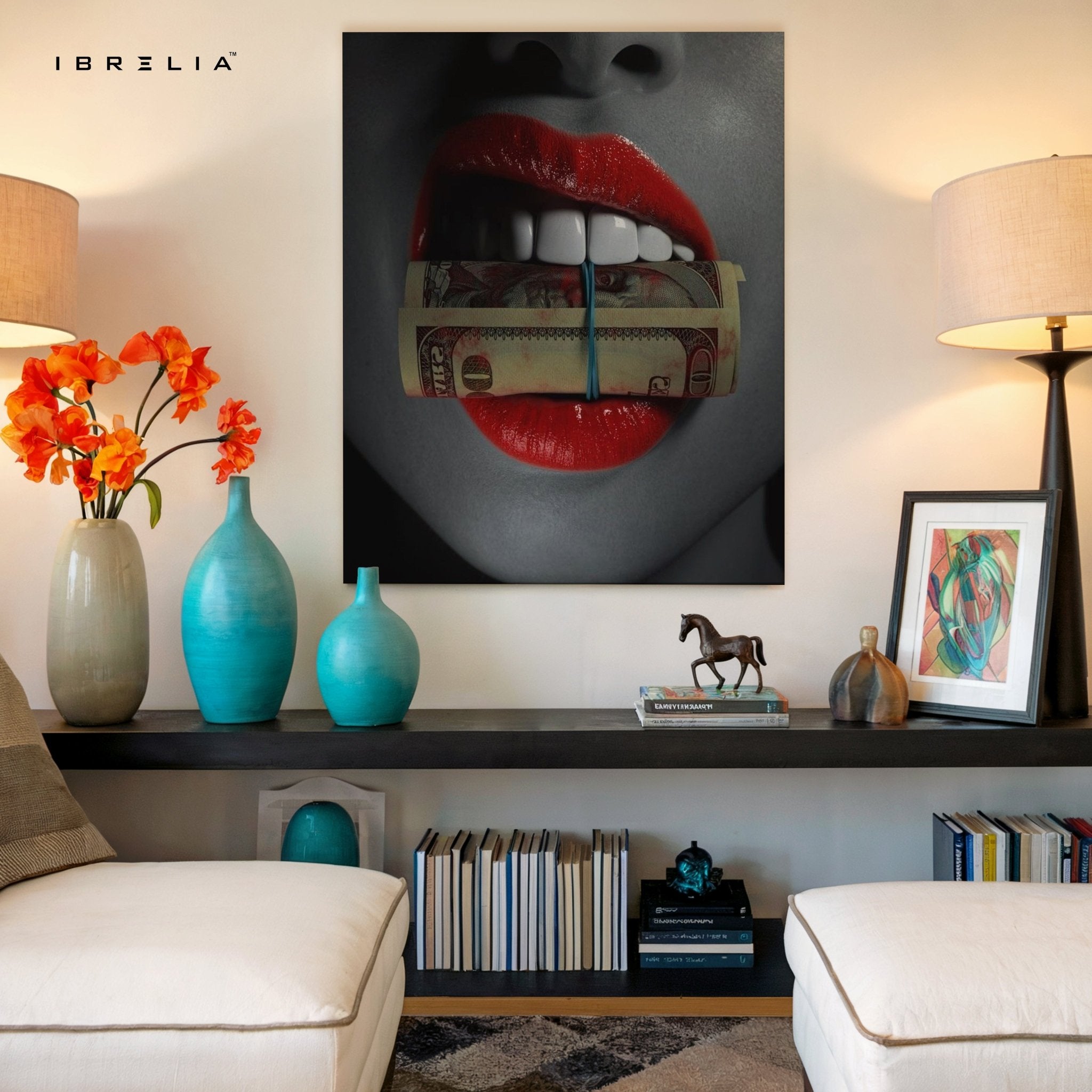 Red Temptation Wall Frame | 4K Ultra Wrap Frame Wall Art in Pakistan | IBRELIA™ - IBRELIA