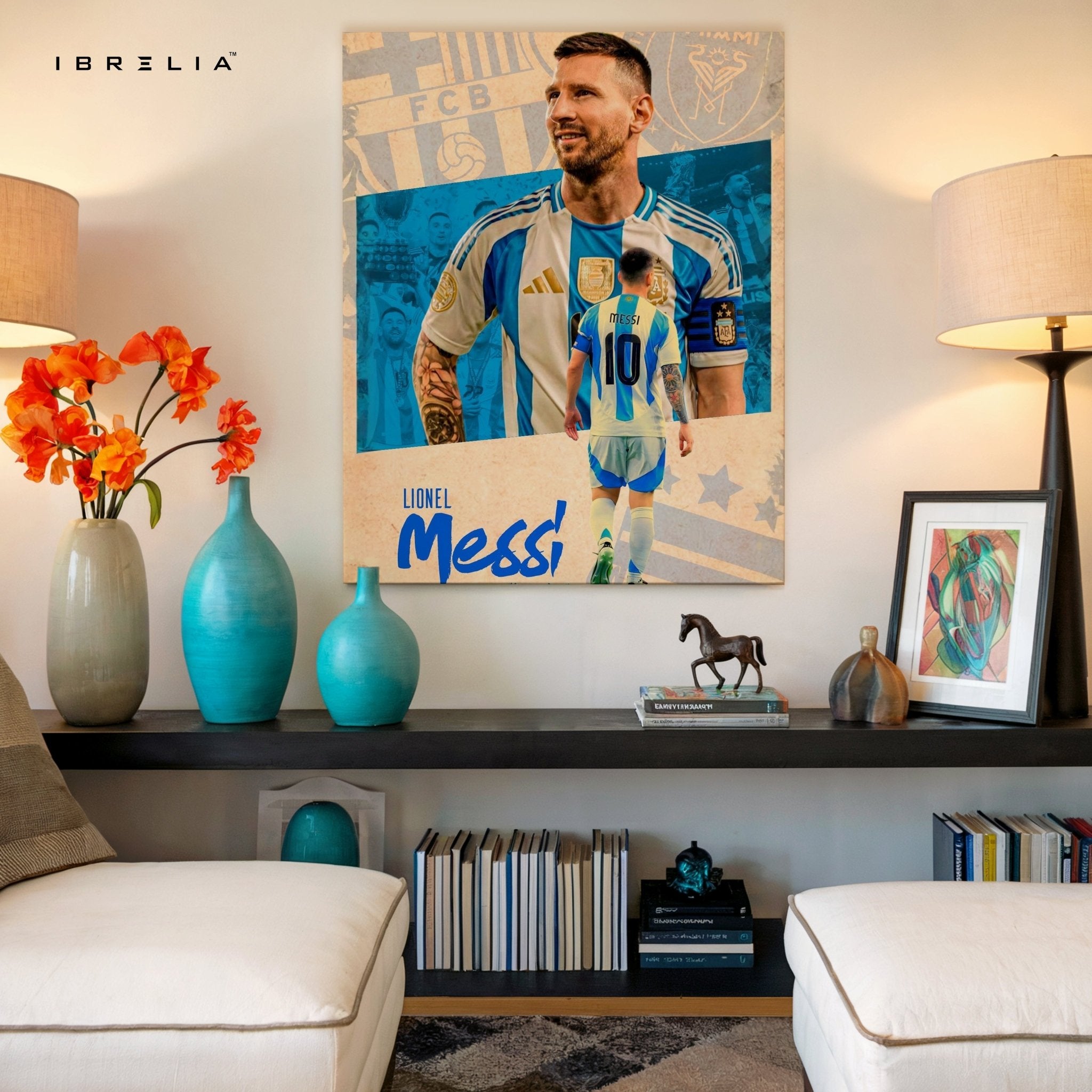 Lionel Messi “La Pulga” Wall Frame | 4K Ultra Wrap Frame Wall Art in Pakistan | IBRELIA™ - IBRELIA
