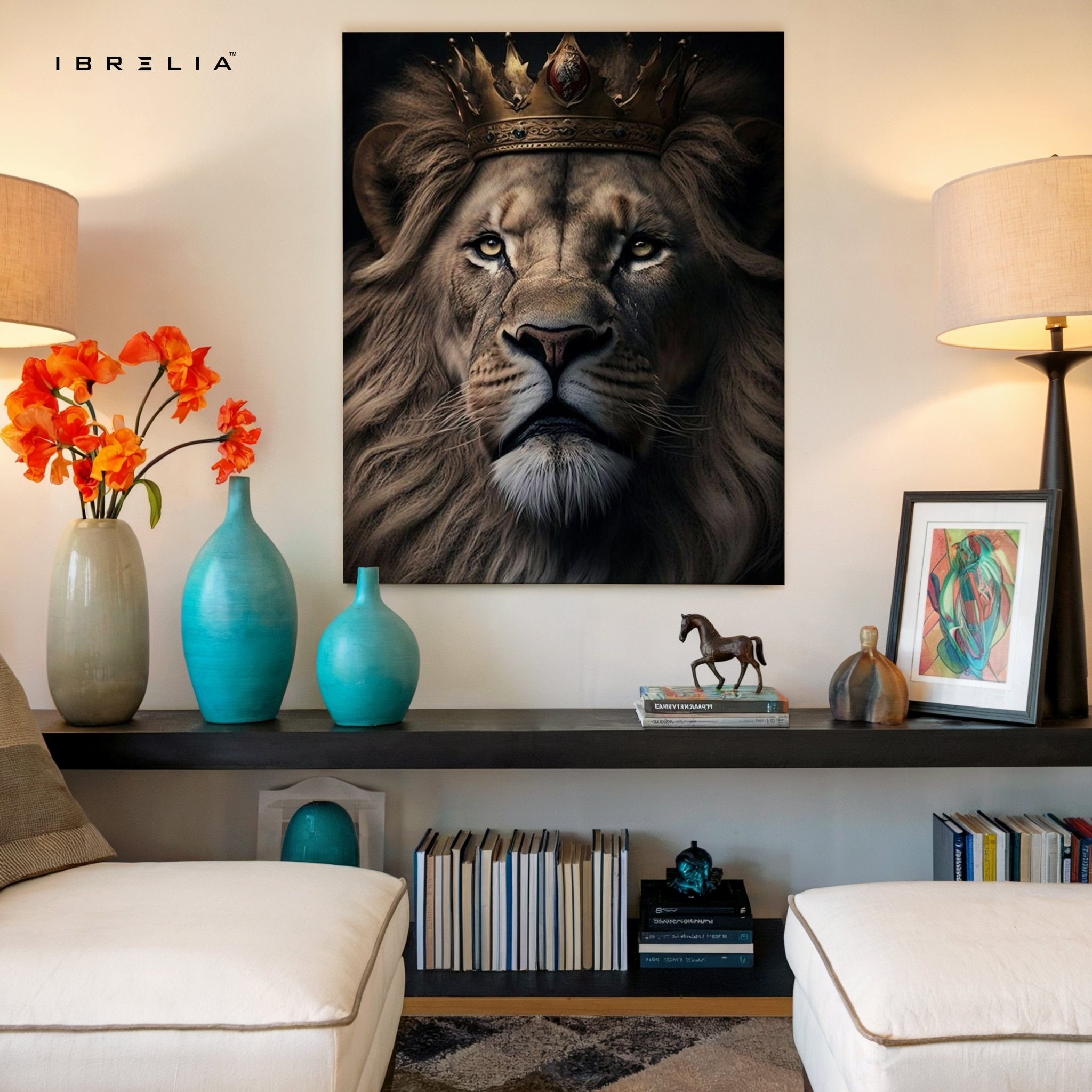 Lion King Wall Frame | 4K Ultra Wrap Frame Wall Art in Pakistan | IBRELIA™ - IBRELIA
