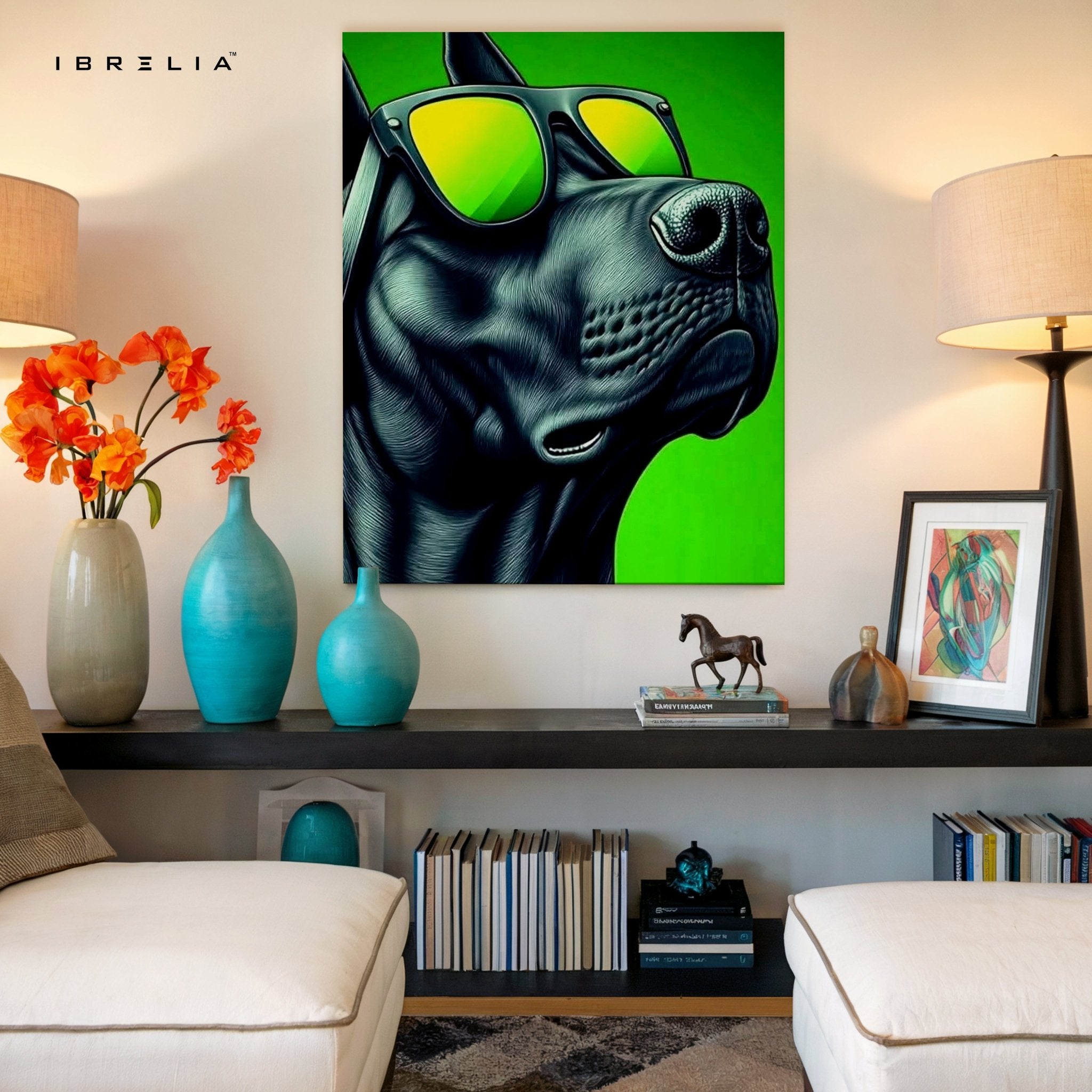 Cool Dog Wall Frame | 4K Ultra Wrap Frame Wall Art in Pakistan | IBRELIA™ - IBRELIA