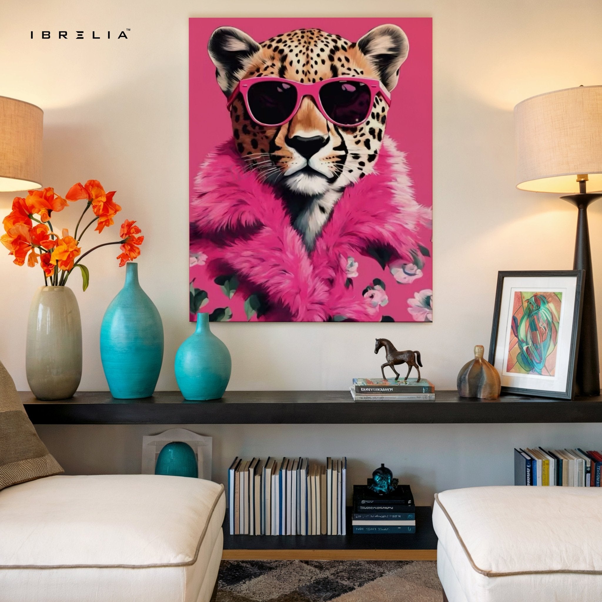 Fashion Cheetah Wall Frame | 4K Ultra Wrap Frame Wall Art in Pakistan | IBRELIA™ - IBRELIA