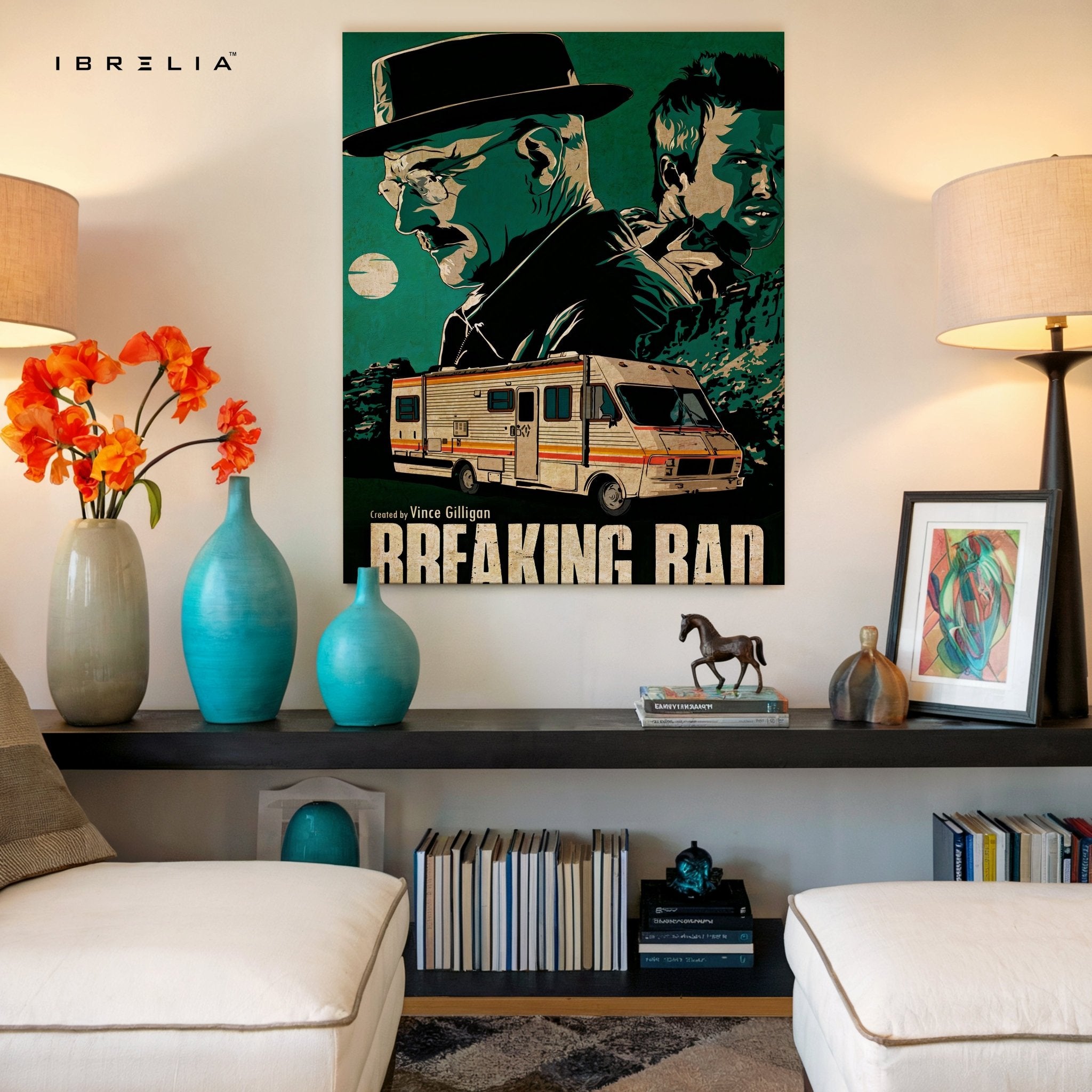 Breaking Bad “Heisenberg & Jesse” Classic Edition – 4K Ultra Wrap Frame Wall Art in Pakistan | IBRELIA™ - IBRELIA