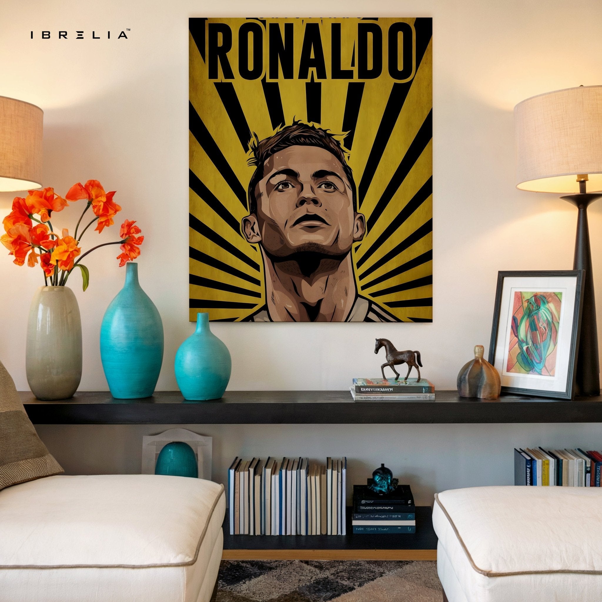 Cristiano Ronaldo Wall Art – Yellow Power Edition | IBRELIA™ - IBRELIA