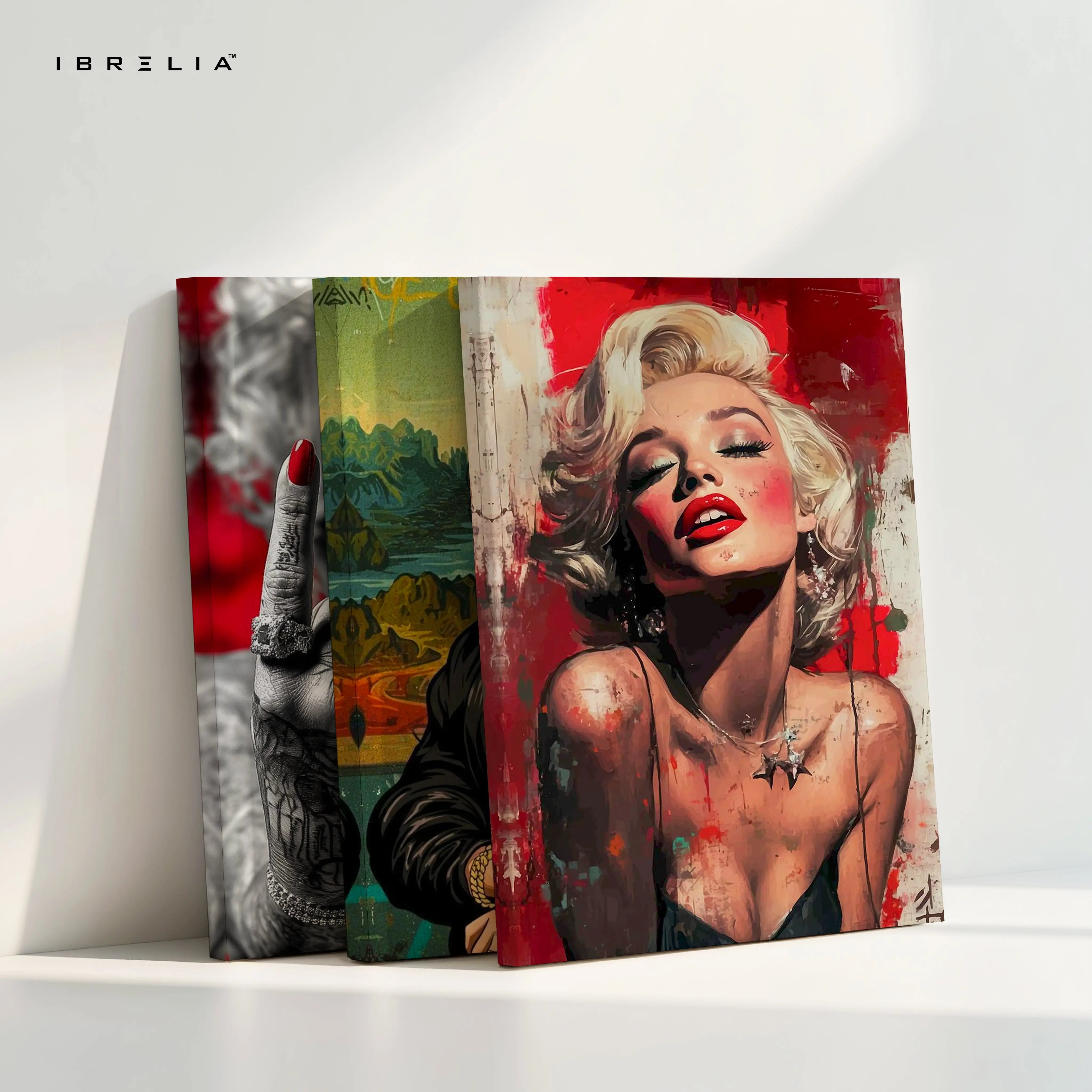 Rebel Beauty Pop Art 3 Panel 4K Ultra HD Wall Art in Pakistan | IBRELIA™ IBRELIA