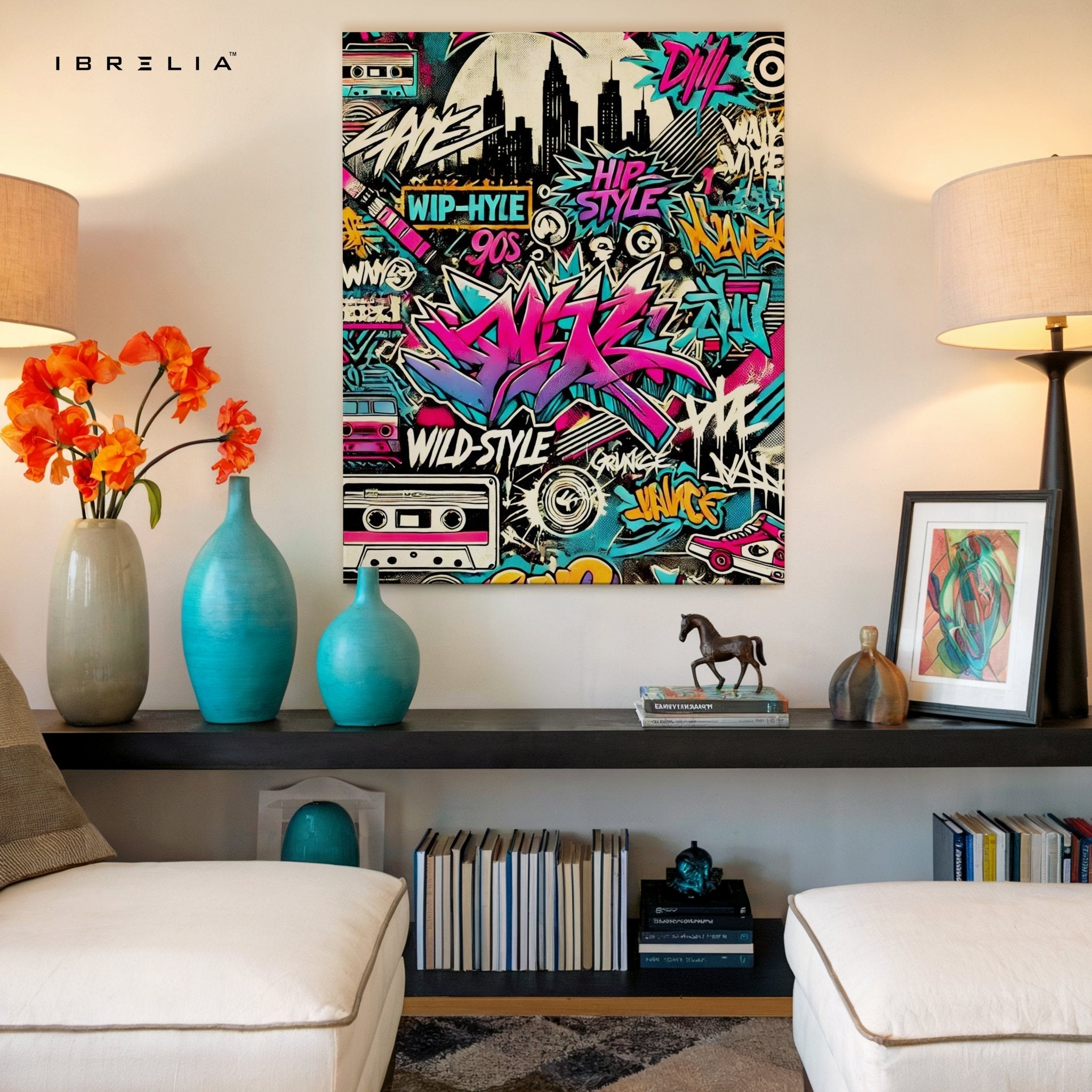 Wildstyle 90s Graffiti Wall Frame | 4K Ultra Wrap Frame Wall Art in Pakistan | IBRELIA™