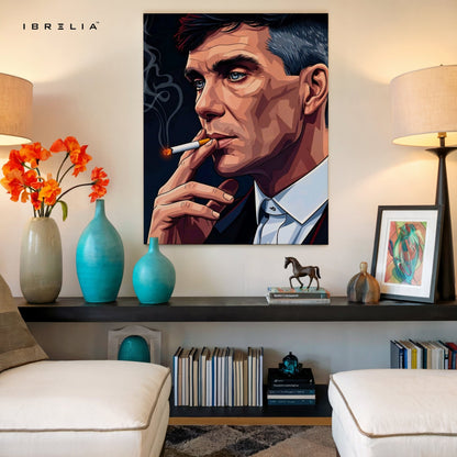 Thomas Shelby Smoking Wall Frame | 4K Ultra Wrap Frame Wall Art in Pakistan | IBRELIA™ - IBRELIA