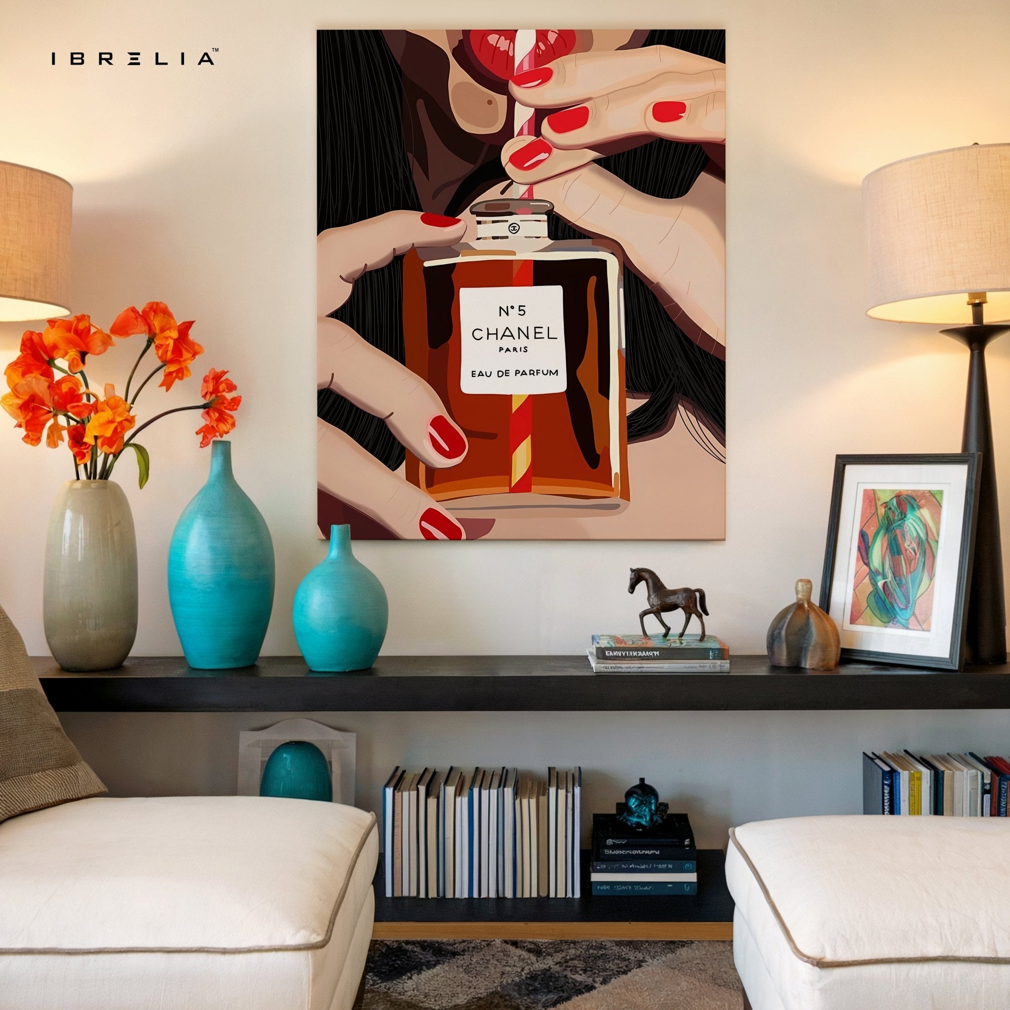 Chanel N°5 Perfume Wall Art – Luxury Fashion Pop Art | IBRELIA™ - IBRELIA
