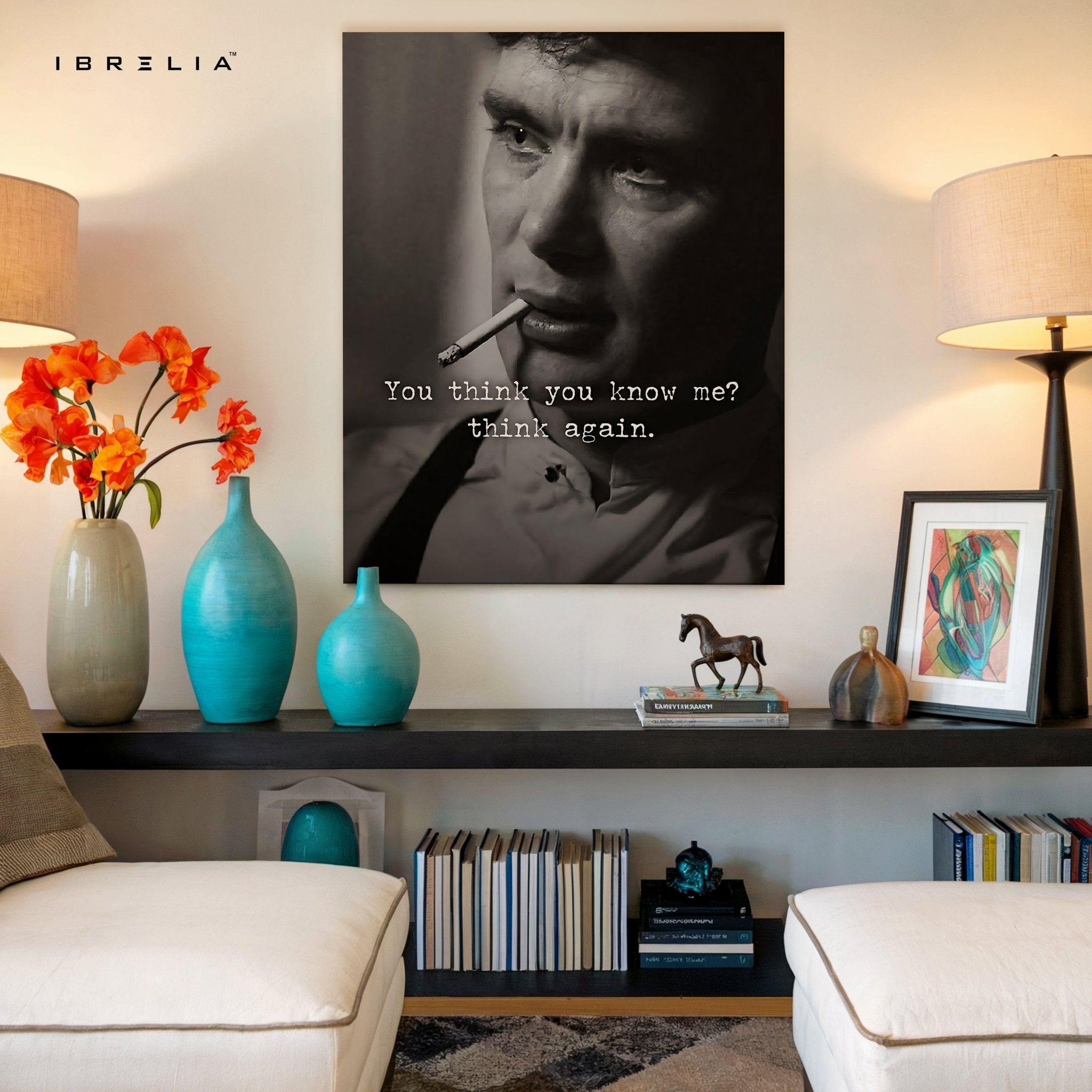You Think You Know Me? Think Again – Cinematic Noir Wall Frame | 4K Ultra Wrap Frame Wall Art in Pakistan | IBRELIA™ - IBRELIA