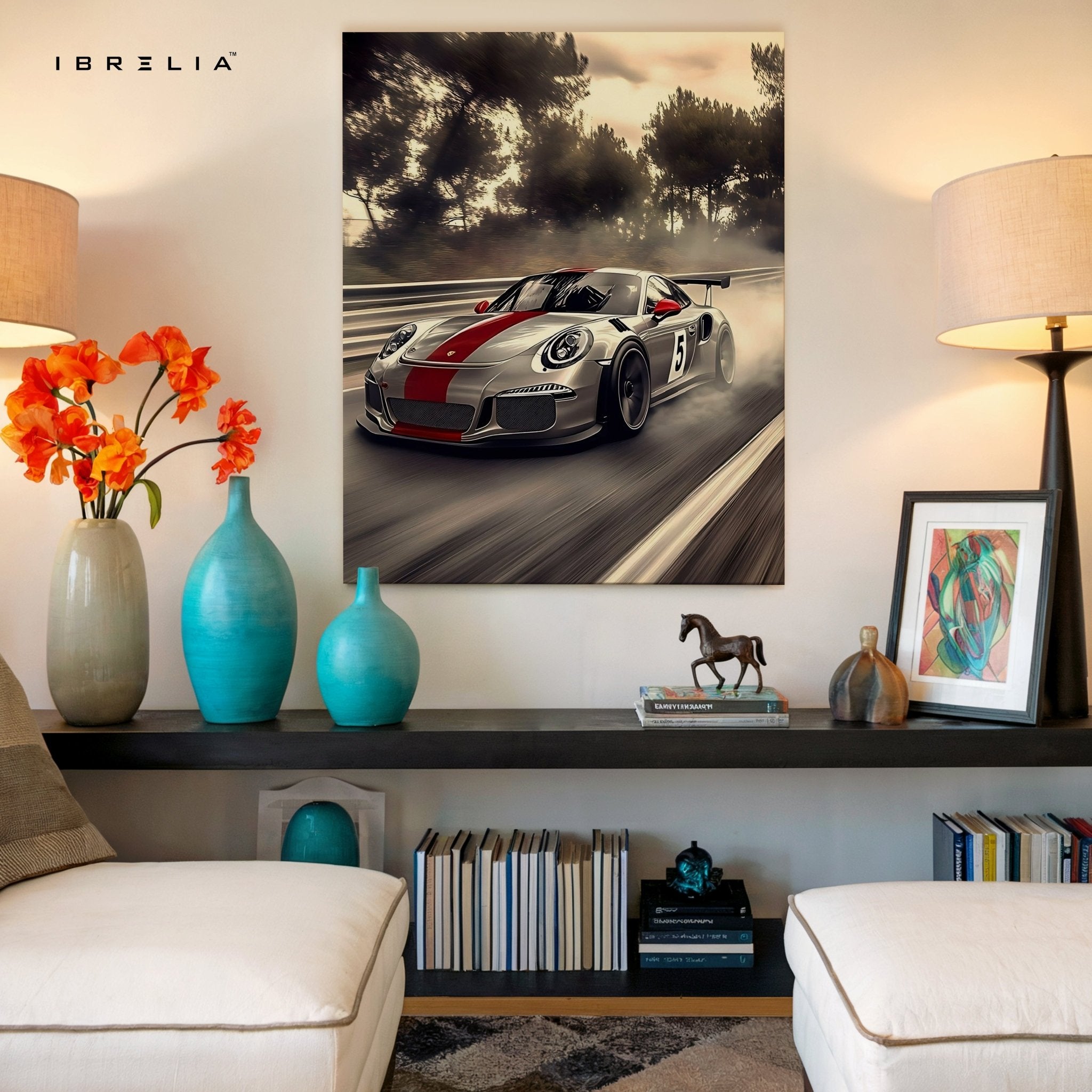 Porsche GT3 RS Racing Edition – 4K Ultra Wrap Frame Wall Art in Pakistan | IBRELIA™ - IBRELIA