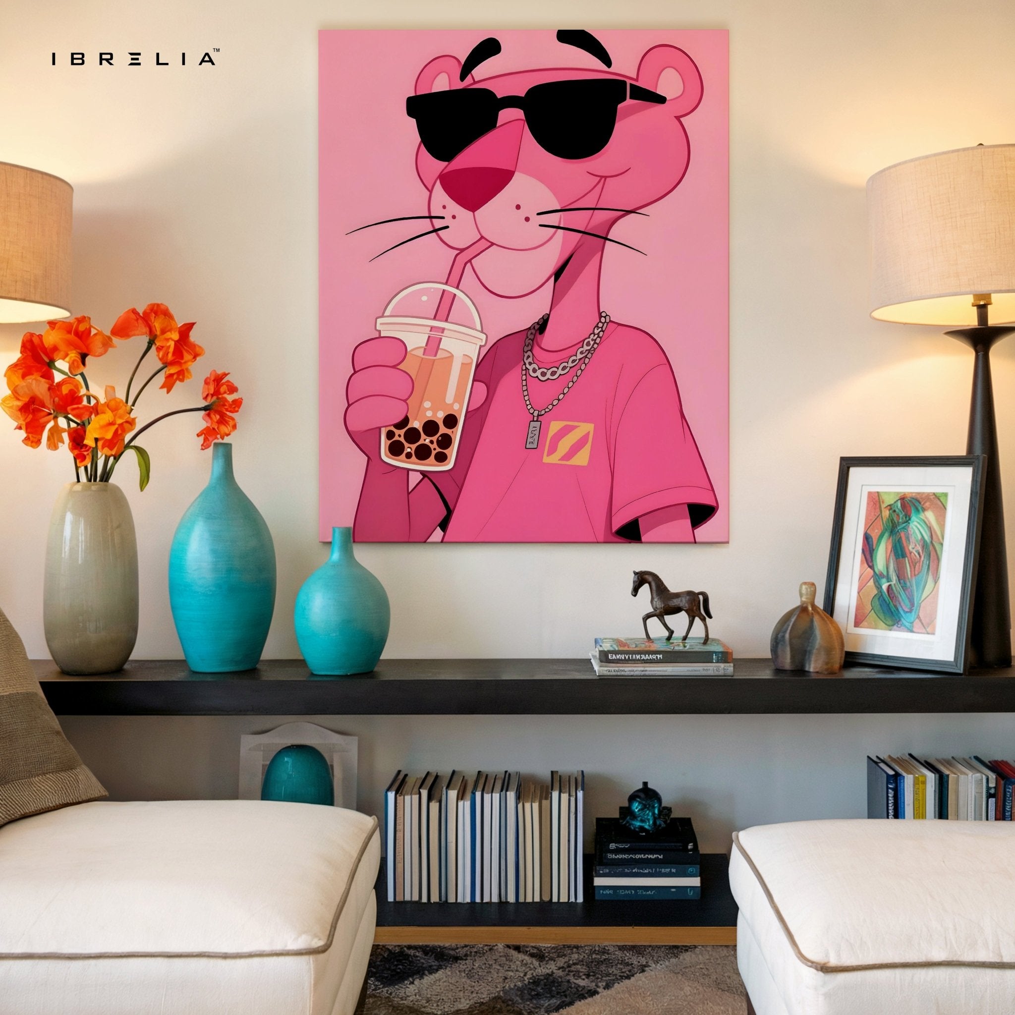 Pink Panther Boba Wall Frame | 4K Ultra Wrap Frame Wall Art in Pakistan | IBRELIA™