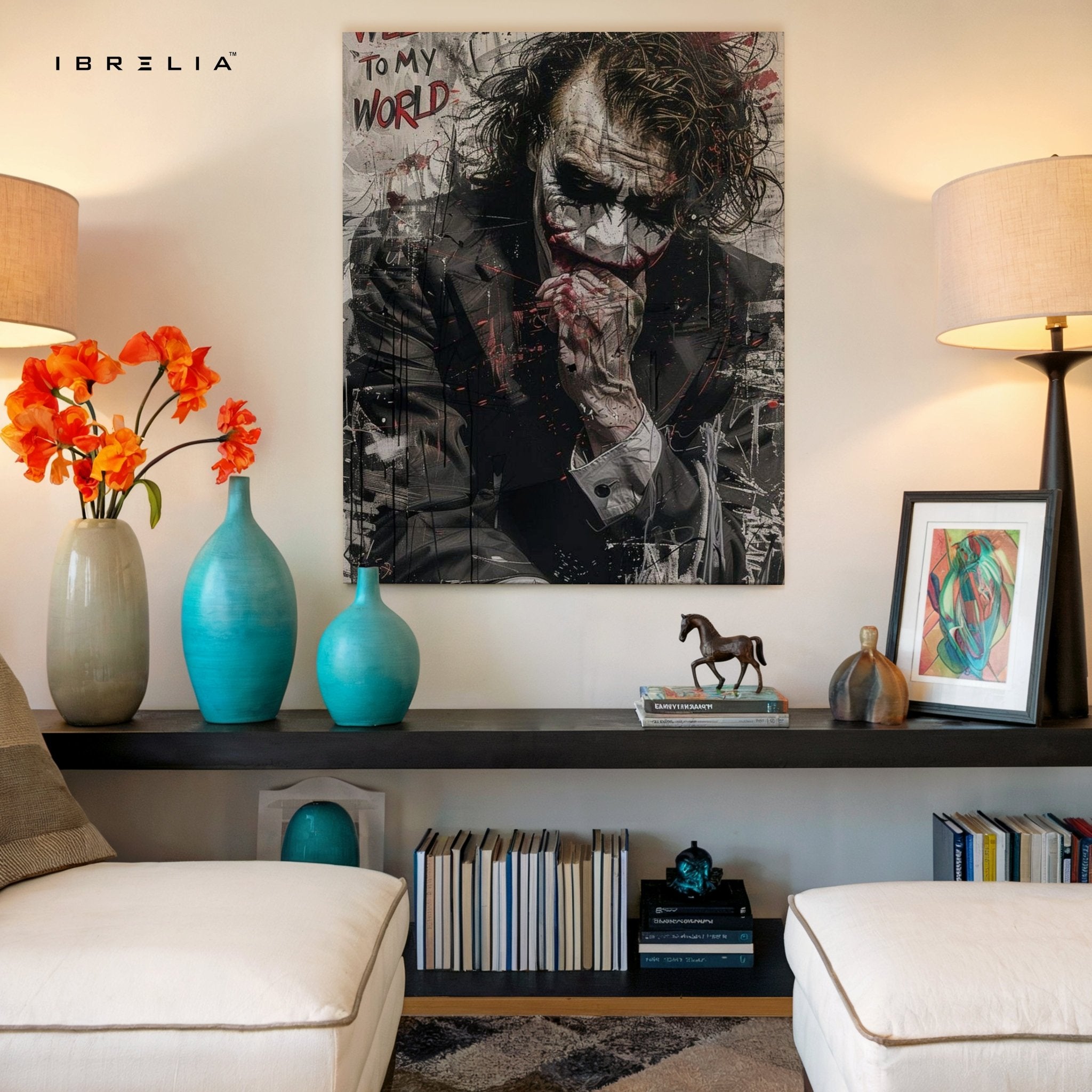 Joker “Welcome To My World” Wall Frame | 4K Ultra Wrap Frame Wall Art in Pakistan | IBRELIA™ - IBRELIA