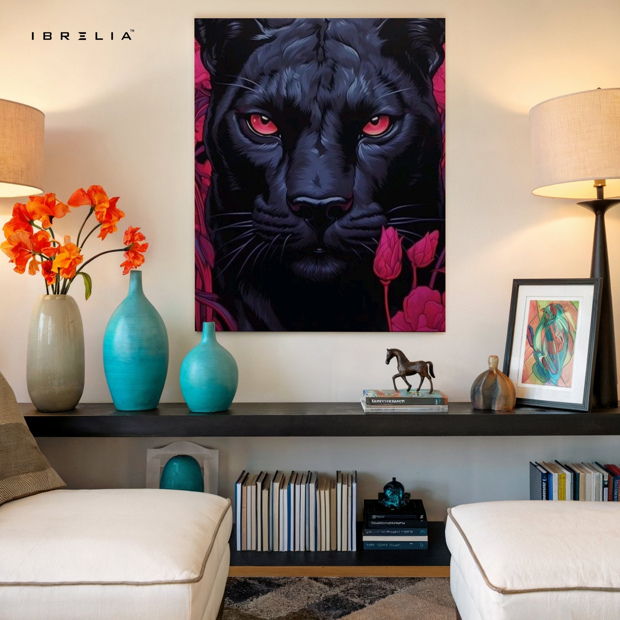 Black Panther Wall Frame | 4K Ultra Wrap Frame Wall Art in Pakistan | IBRELIA™