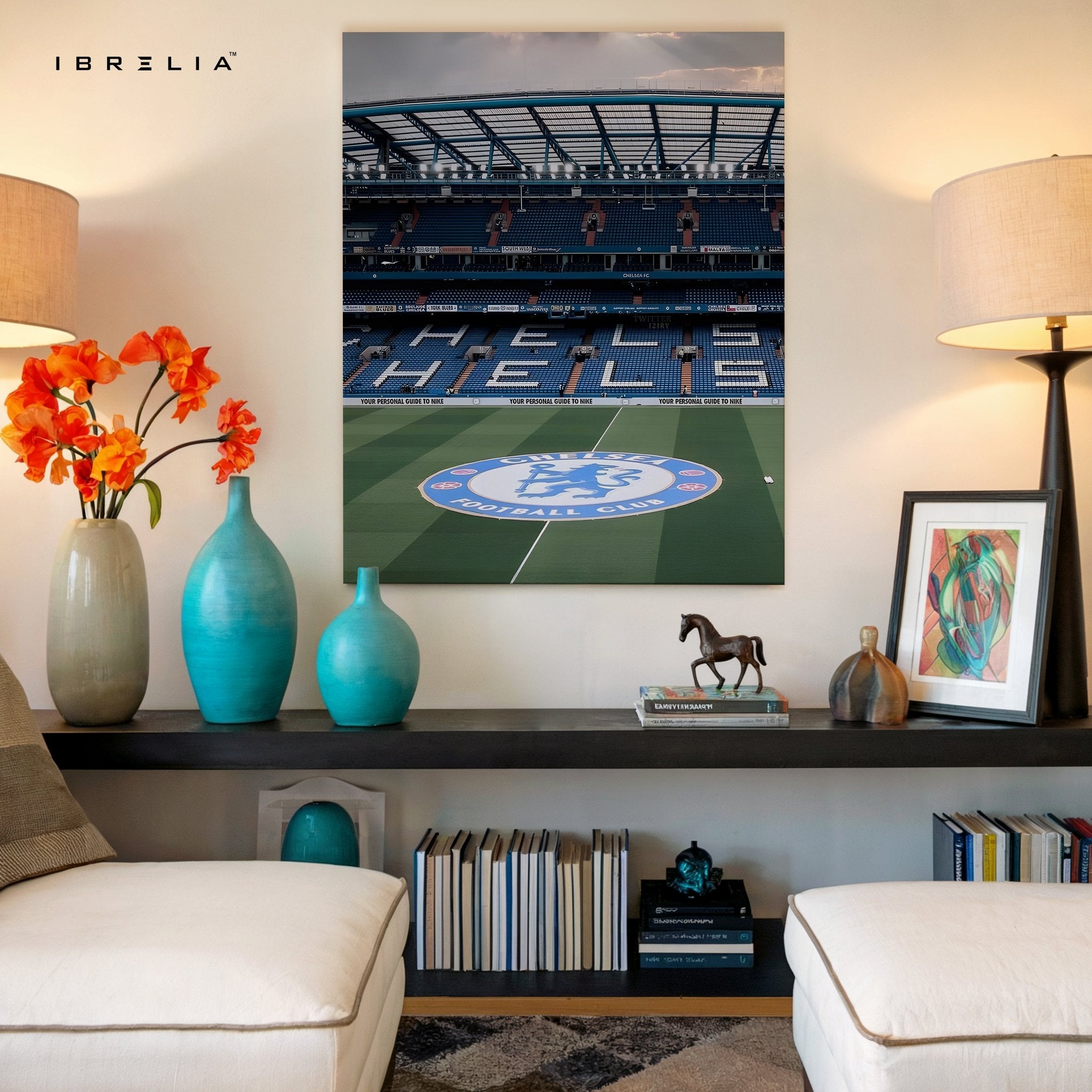 Chelsea FC Stadium Wall Art – Stamford Bridge Edition | IBRELIA™ - IBRELIA