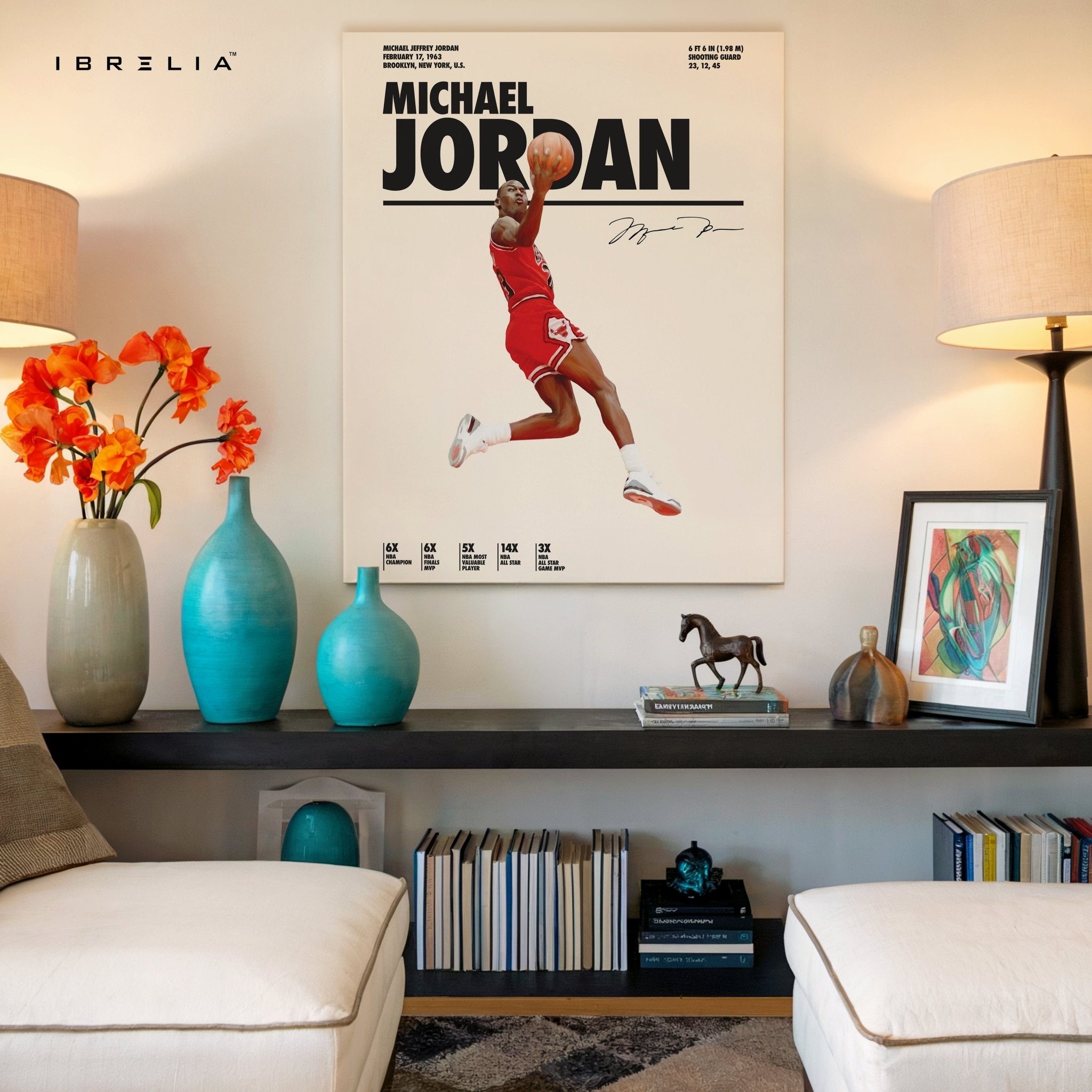 Michael Jordan Air Dunk – 4K Ultra Wrap Frame Wall Art in Pakistan | IBRELIA™ - IBRELIA