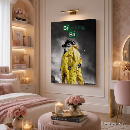 Breaking Bad Walter White & Jesse Pinkman Canvas Wall Art – Breaking Bad TV Series Canvas Print | Heisenberg Pop Culture Wall Decor | IBRELIA™