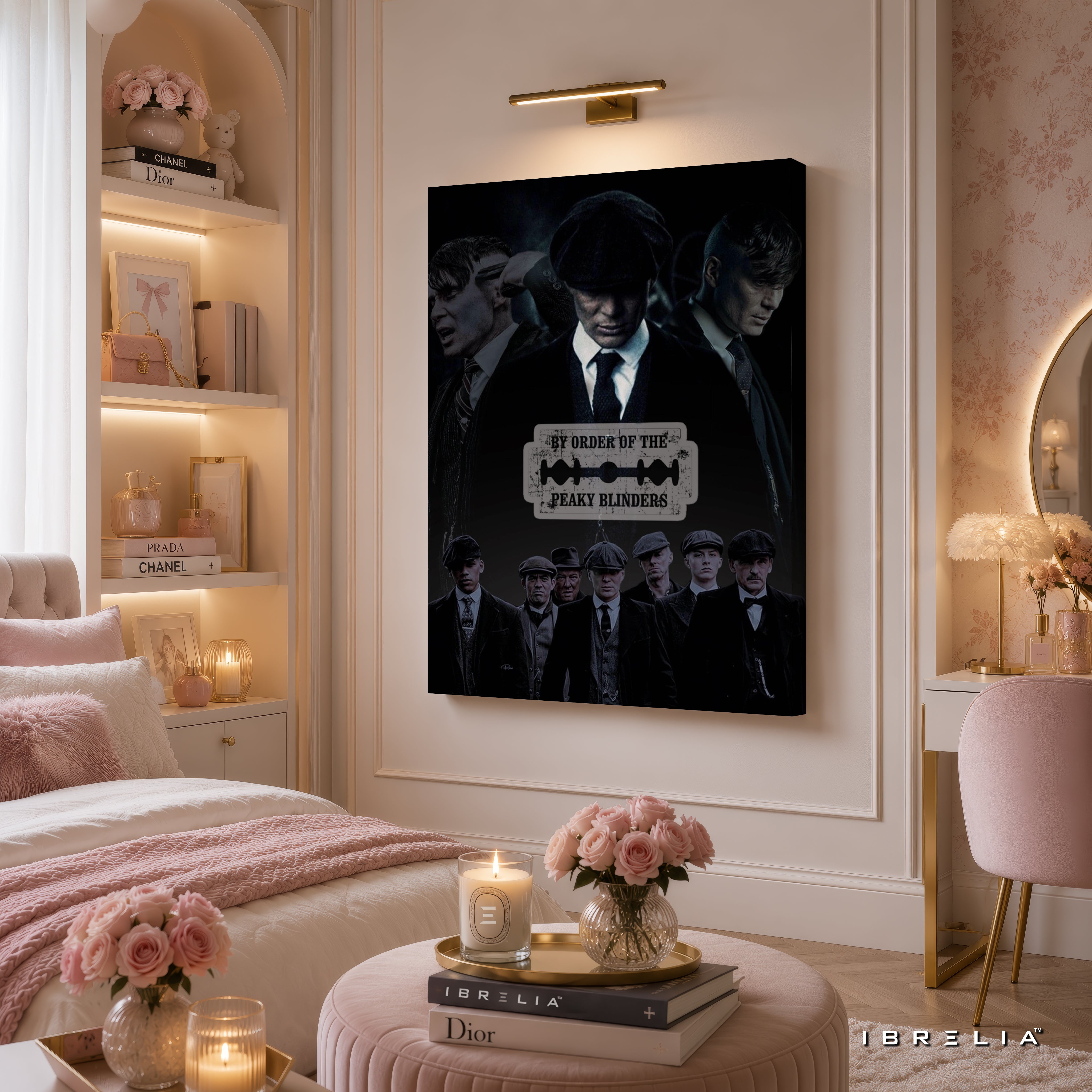 Peaky Blinders Shelby Family Premium Wall Art – By Order of the Peaky Blinders 4K Wrapped MDF Frame | IBRELIA™