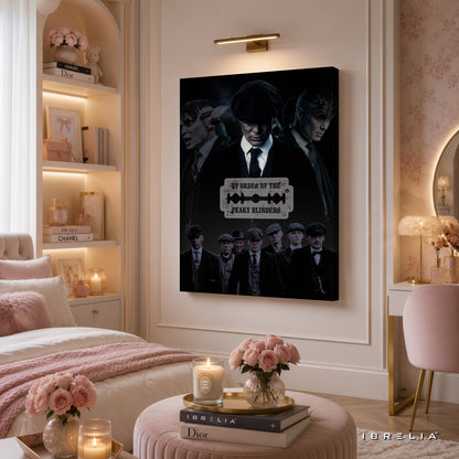 Peaky Blinders Shelby Family Premium Wall Art – By Order of the Peaky Blinders 4K Wrapped MDF Frame | IBRELIA™