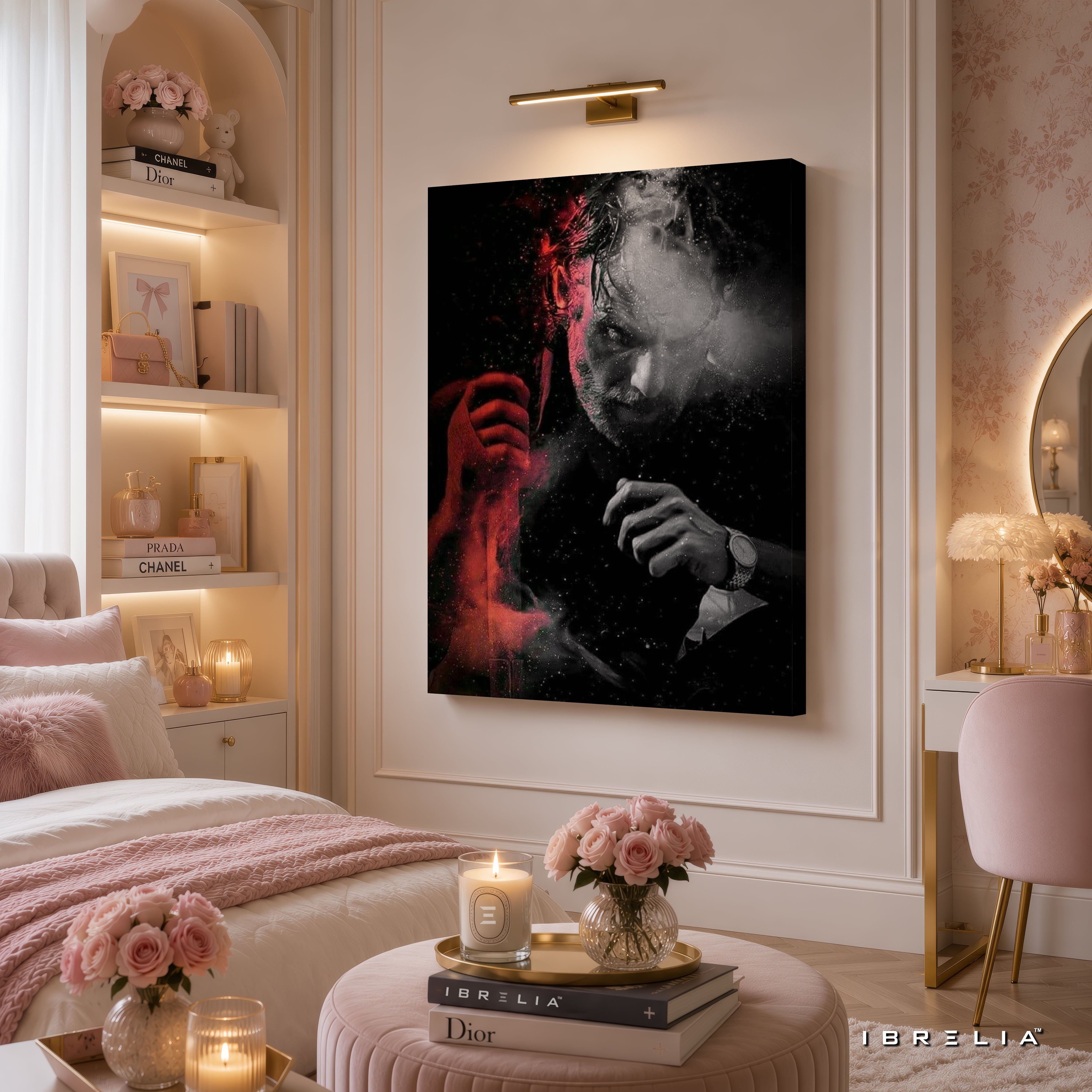 Rick Grimes Dark Portrait Premium Wall Art – The Walking Dead 4K Wrapped MDF Frame | IBRELIA™