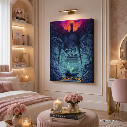 The Lord of the Rings: Shelob Premium Canvas Wall Art – Return of the King Fantasy Movie Artwork | Middle-earth Decor | IBRELIA™