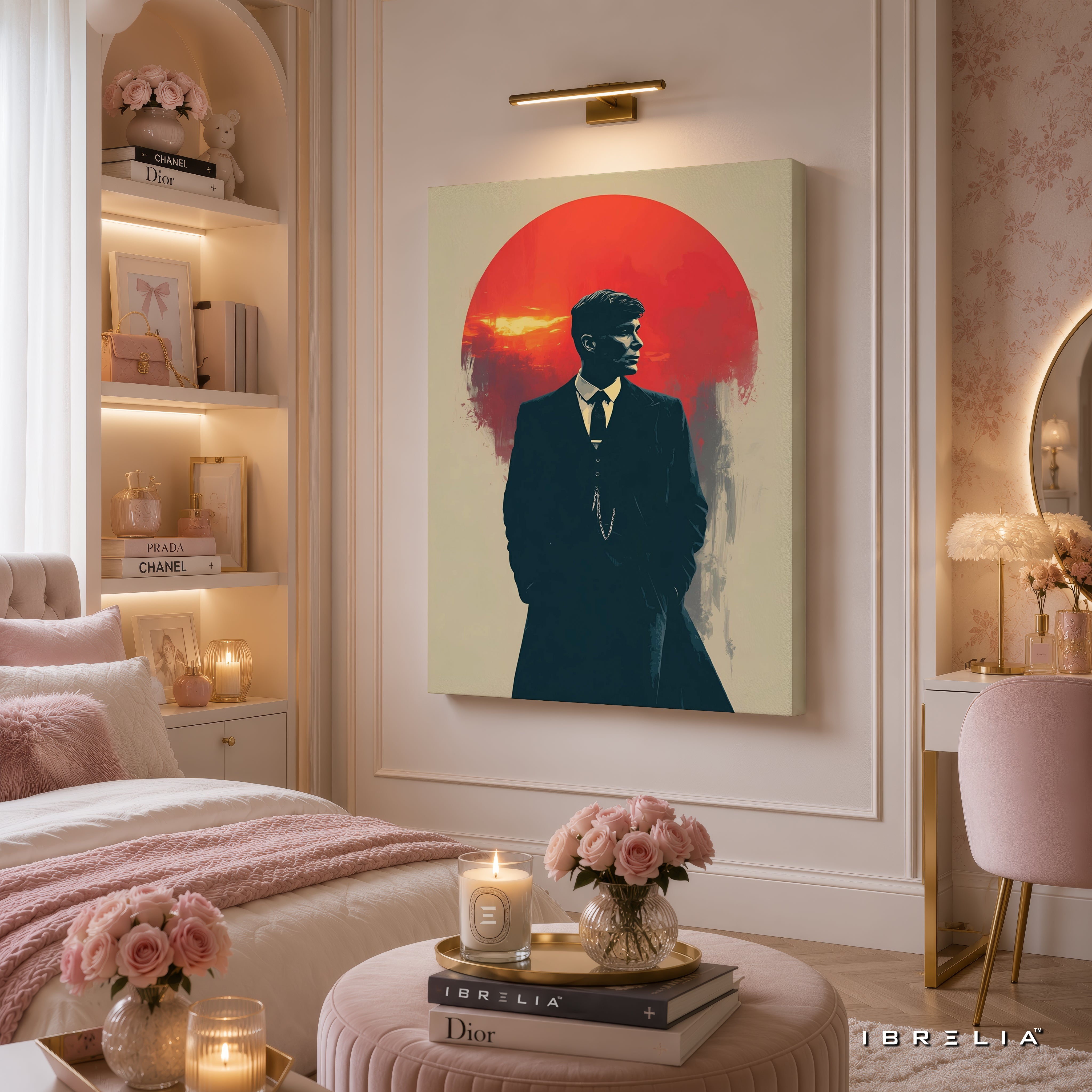 Thomas Shelby Minimalist Premium Wall Art – Peaky Blinders 4K Wrapped MDF Frame | IBRELIA™